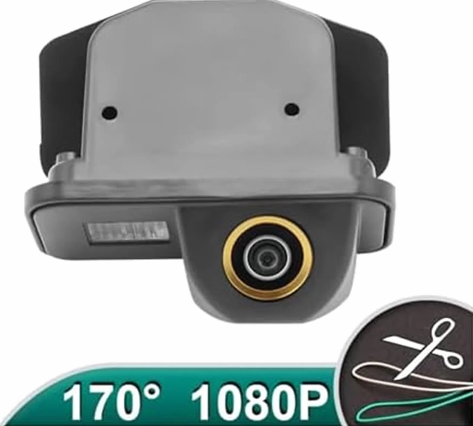 Tylna kamera pojazdu Kamera cofania, dla toyoty, dla corolli, dla dla Auris T25 T27 2011 2012 2013 Hd Ahd 1920x1080P wodoodporna kopia zapasowa tablicy pojazdu(BLACK AHD720P CVBS720P)