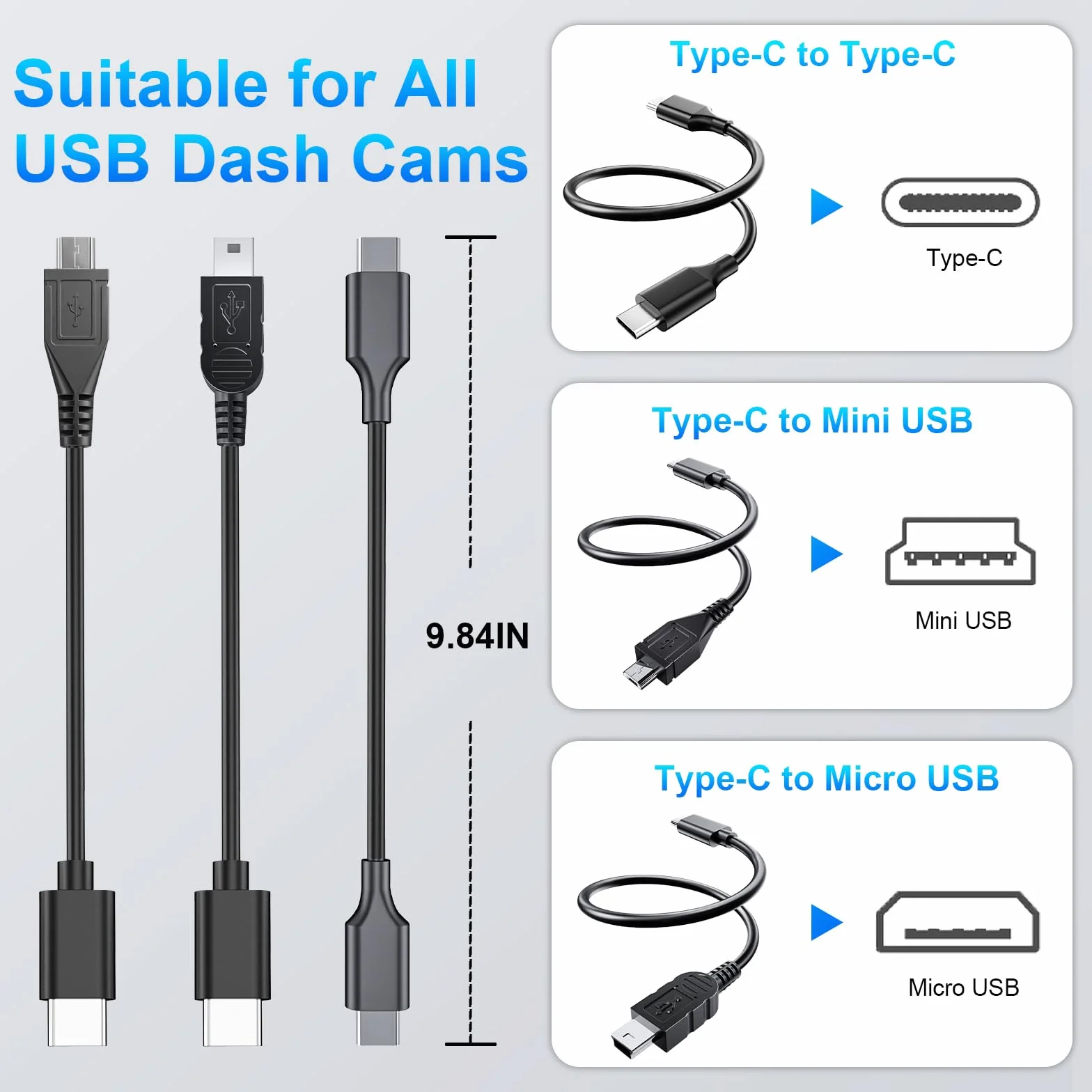 Dashcam Power Adapter 10 Pin Custom for Nissan Frontier Titan Altima Infiniti Subaru Toyota Mazda and more,Hide The Wires,GPS Radar Mirror Camera Dash Cam Adapter Cable,Connects to Rearview Mirror