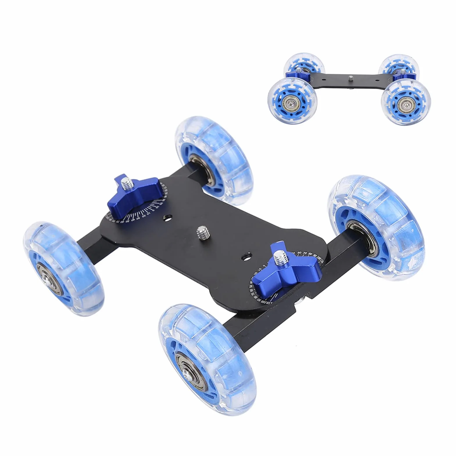 BuyWeek Kamera Dolly Skater, Scaled Camera Table Dolly Slider Mini Desktop 10 KG, obciążenie szyny Roller Track Slider do kamery DLSR