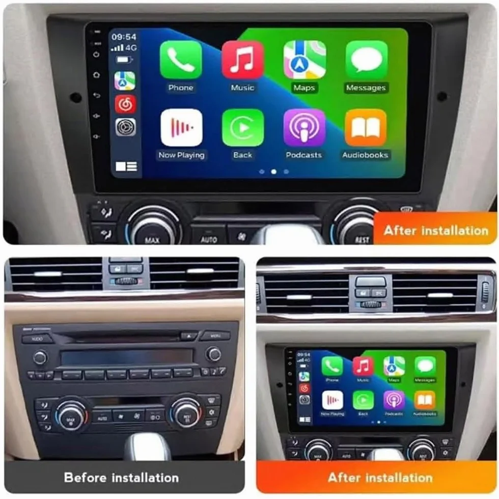 Car Multimedia Player dla BMW 3 Series E90 E91 E92 E93 2005-2013 Android 15 9 Inch Car Play Screen Wireless Carplay Android Auto Wifi For, 8 Core 6G+128G