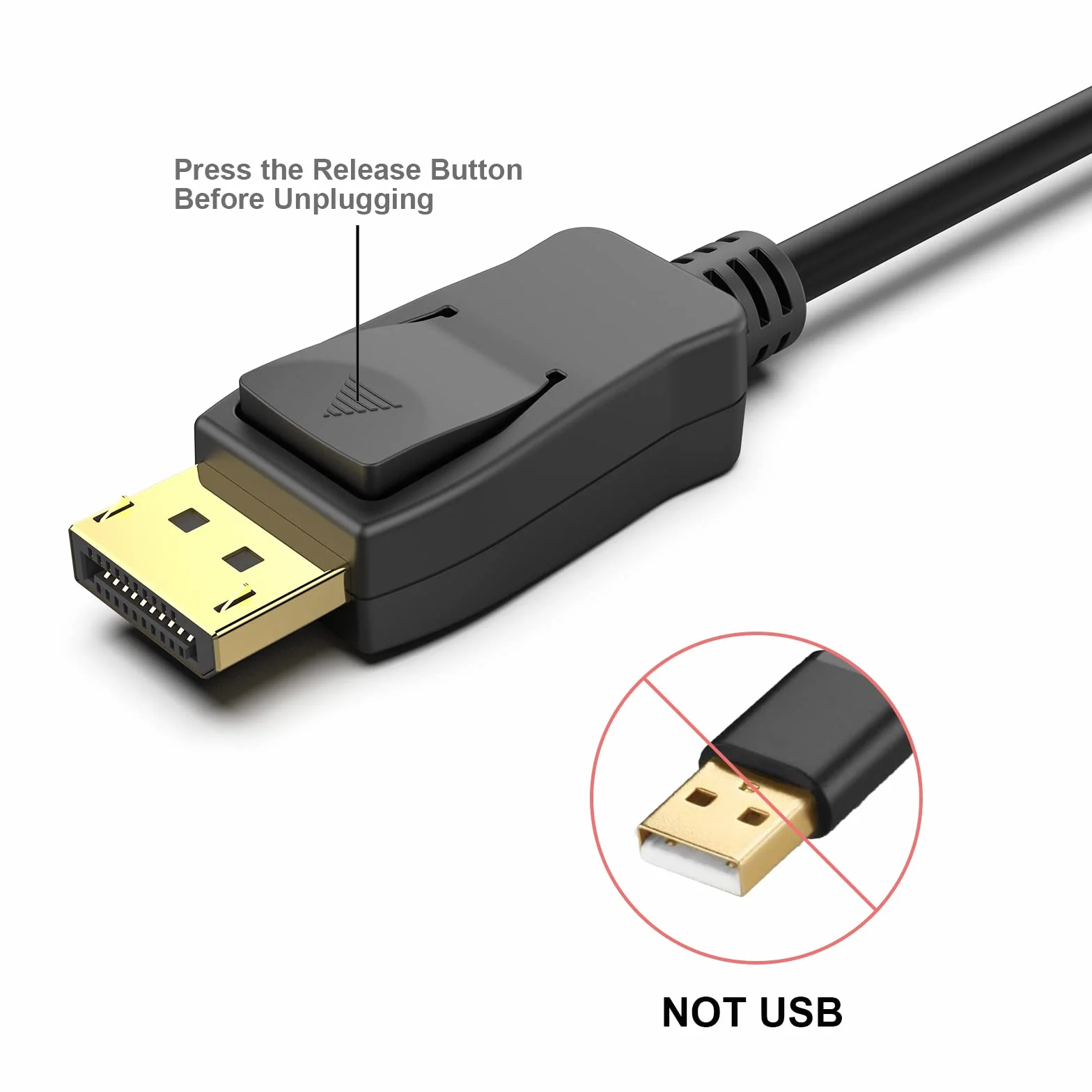 BENFEI [Certyfikowany przez VESA kabel DisplayPort do DisplayPort o długości 6 stóp, 10 sztuk, DP do DP kabel męski na męski, pozłacany przewód, obsługuje 8K@60Hz, 4K@144Hz Kompatybilny z Lenovo, Dell