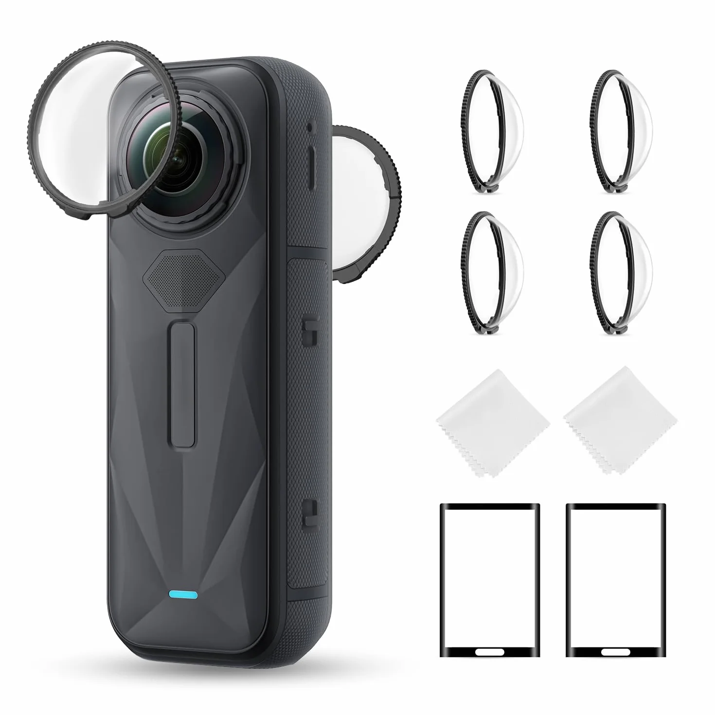 K&F CONCEPT Standardowa osłona obiektywu, kompatybilna z Insta360 X5