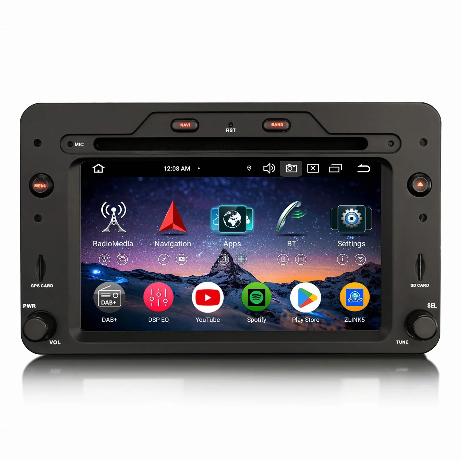 Erisin Radio samochodowe z systemem Android 16 z nawigacją GPS do Alfa Romeo Spider 159 Sportwagon Brera Bluetooth CarPlay Android Auto DSP WiFi 4G RDS DAB+ OBD2 USB TPMS Canbus, sterowanie kierownicą
