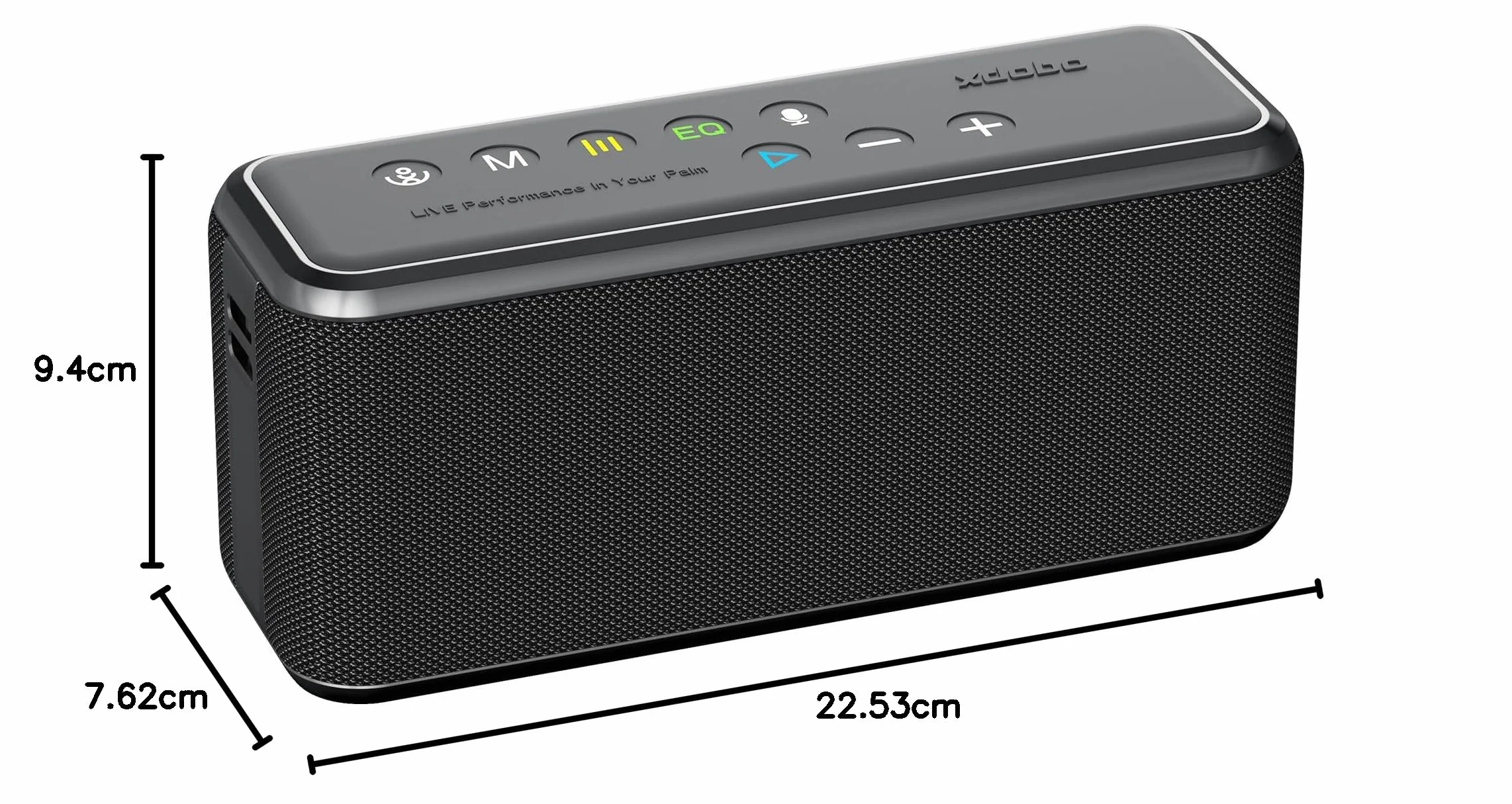 xdobo Głośnik Bluetooth X8 Max, wyjście 100 W, 12 godzin odtwarzania, Bluetooth 5.0