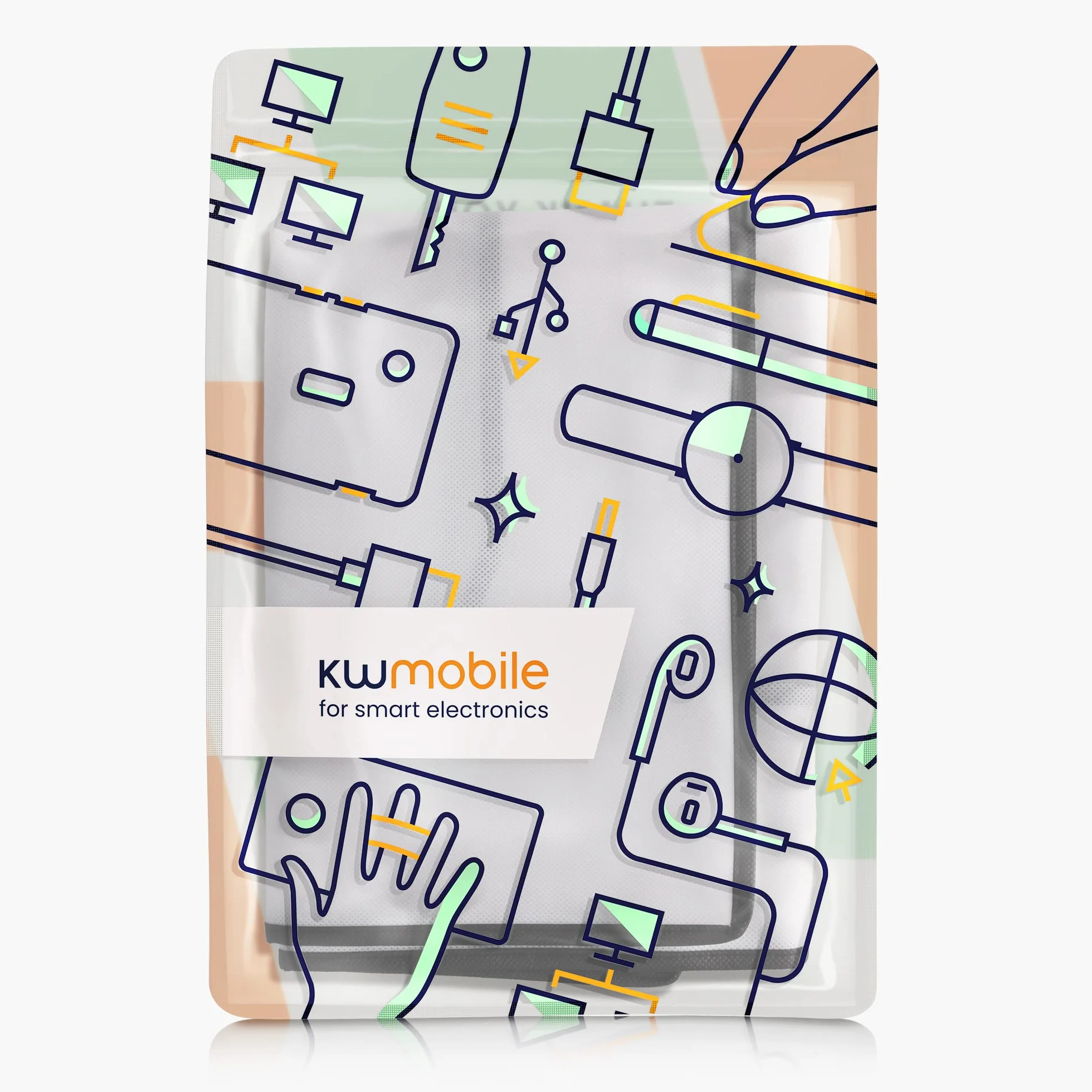 kwmobile Pokrowiec na ekran komputera kompatybilny z monitor 31-32" - Pokrowiec na ekran PC - Biały