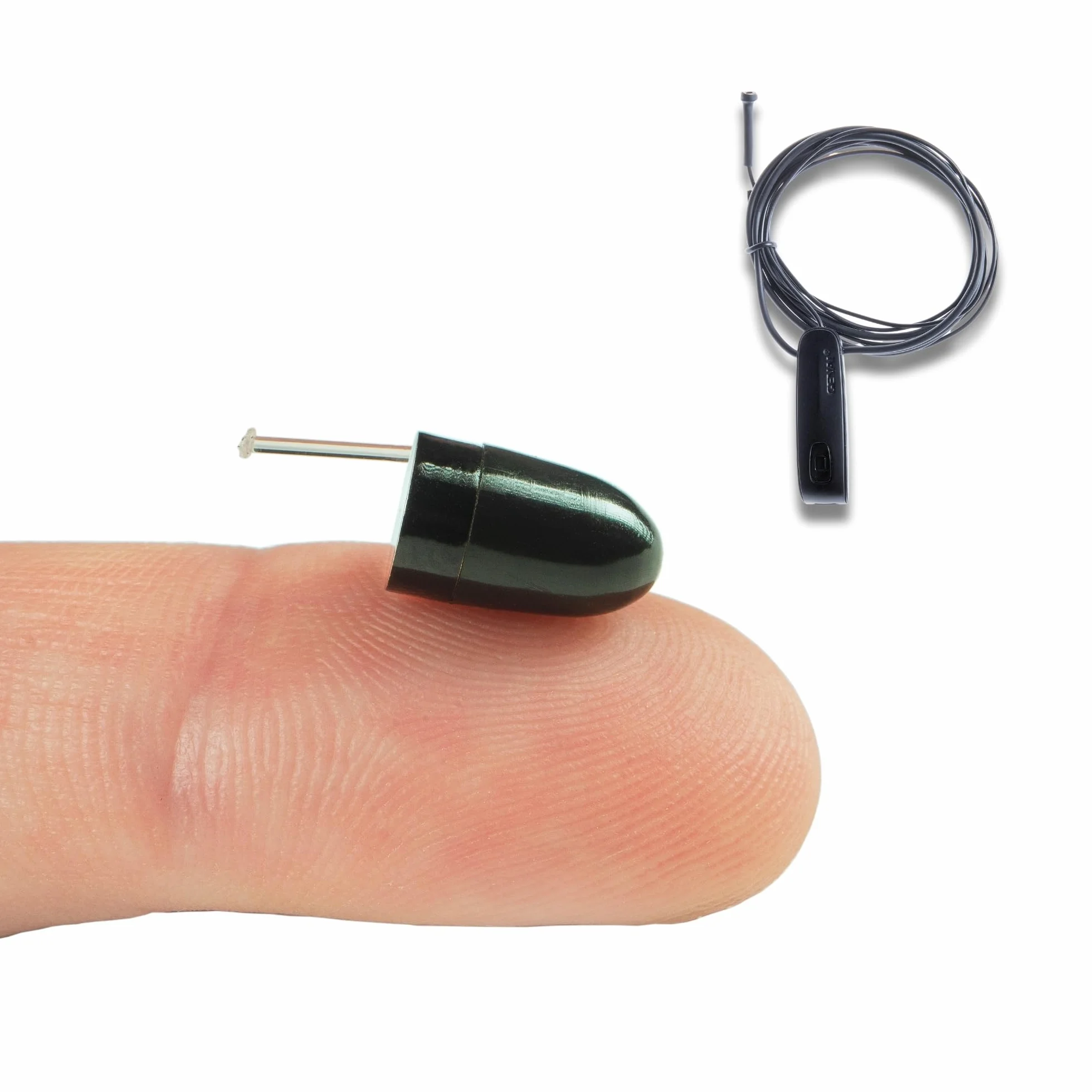 PingaOculto Słuchawka Douszna (Vip Pro UltraMini Bluetooth Mik Przewodowy) | Mikrofon przewodowy, Przycisk wielofunkcyjny, Rozmowy i nagrania, iPhone i Android, Niewidoczna, Bezprzewodowa słuchawka