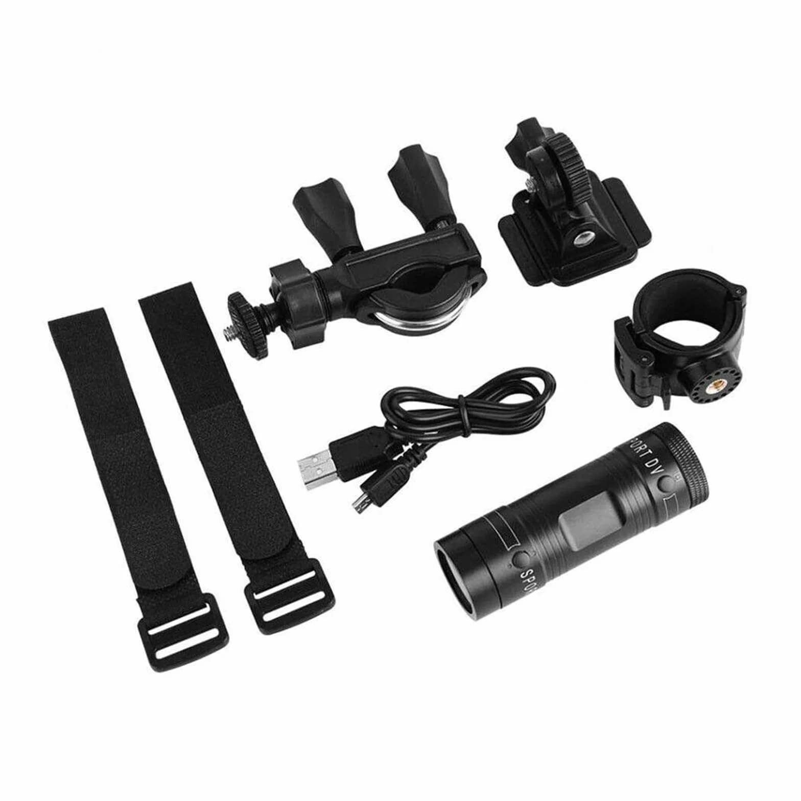 Kamera Sportowa Kamera HD 1080p Rower Górski Rower Kask Motocyklowy Akcja Wodoodporna Kamera Wideo DV Samochodowy Rejestrator Wideo Przejrzystość Precyzja(Only Camera No Card)