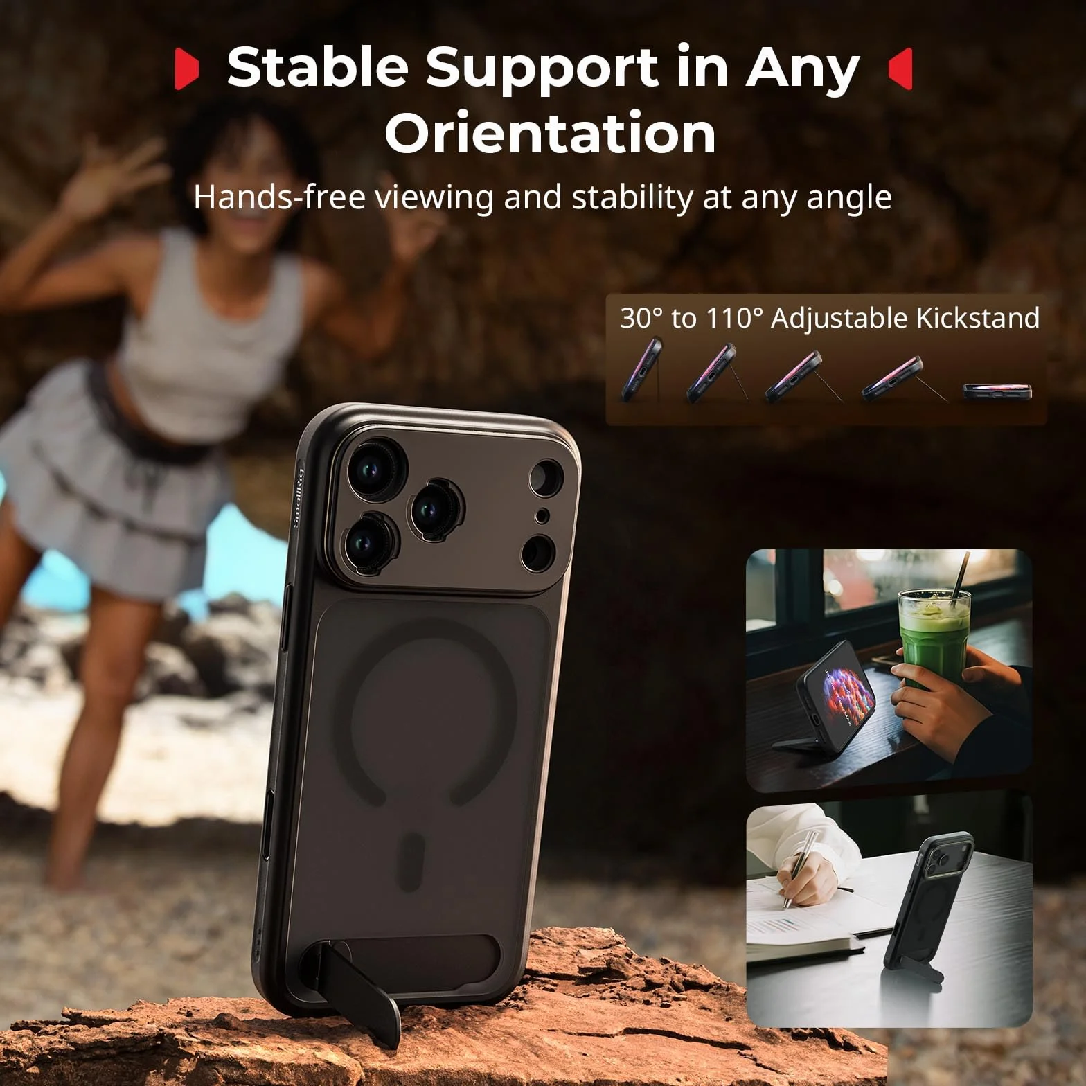 SMALLRIG Mobilna klatka wideo do iPhone'a 17 Pro, z etui/miękką ramką z TPU/mocowaniem T i tylną płytką obiektywu z gwintem 17 mm, zestaw wideo do nagrywania wideo, vlogów, edycja flagowa - 5542