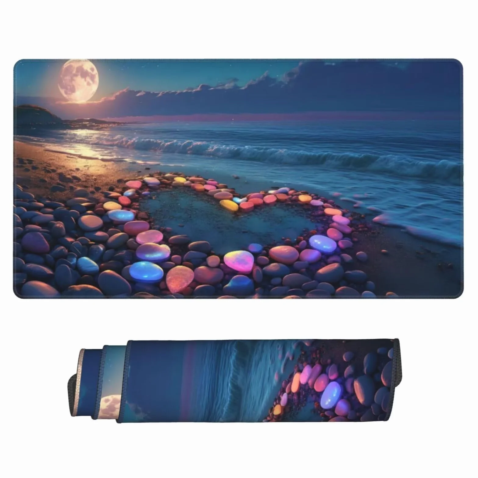 Gamingowa podkładka pod mysz, XXL, 1200 x 600 x 3 mm, podkładka pod mysz, akcesoria dla graczy, z antypoślizgową podkładką, wodoszczelna i trwała, do myszy i klawiatury, dekoracja domu, akcesoria do