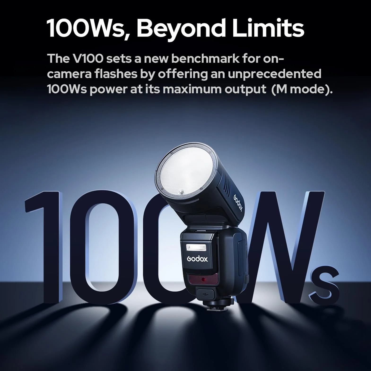 Godox V100S TTL lampy błyskowe do aparatów bezprzewodowych+AK-R1 Kit, HSS 1/8000 s, lampa błyskowa 100 W, wbudowana lampa sterująca LED i wymienna lampa pomocnicza kompatybilna z Sony