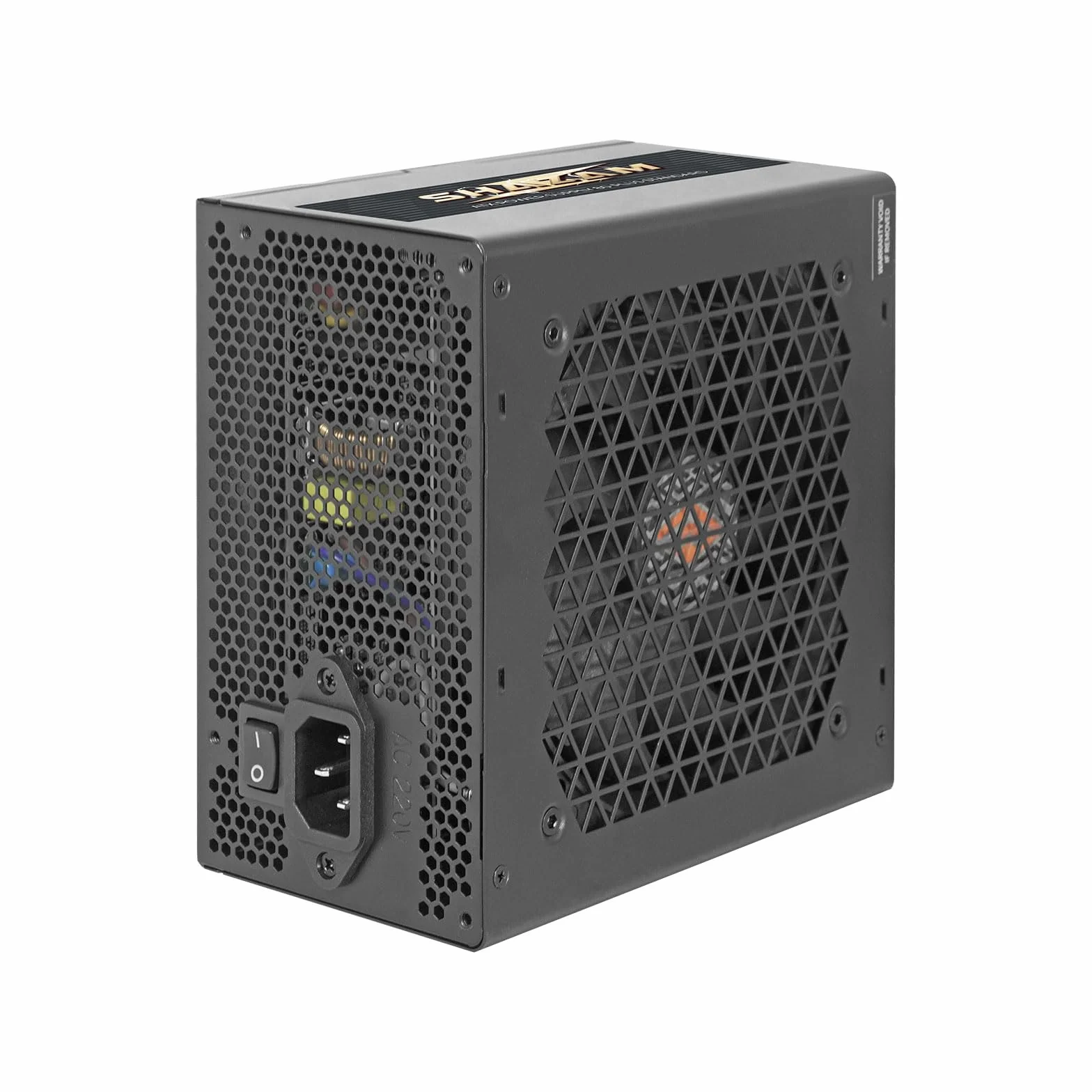 Noua Shazam 500W ATX PC zasilacz 500 W 80+ biały, DC do DC, cichy wentylator 120 mm, aktywny PFC, płaskie kable