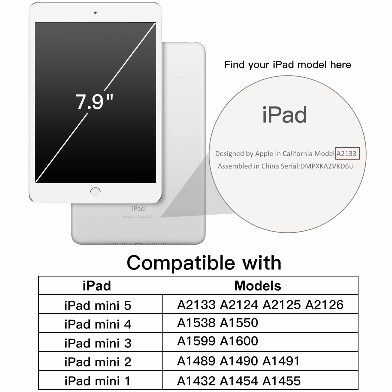 JETech Dzieci Etui dla iPad mini 5/4/3/2/1 (7,9 Cala, Model 2019/2015/2014/2013/2012) z Wbudowana Ochrona Ekranu, Odporny na Wstrząsy Całe Ciało Uchwyt Stojak Tablet Ochronny Case Kids (Niebieski)
