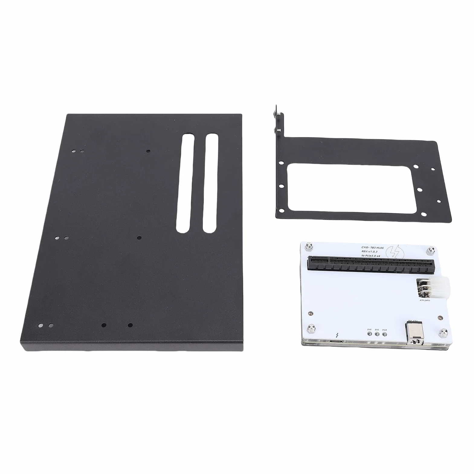 Ausla Zewnętrzna Stacja Dokująca GPU, Metalowa Zewnętrzna Stacja Dokująca do Karty Graficznej PCB z 3 4 USB4, Gniazdo PCIe 16X, Kabel 1 M, Wspornik SFX do Przenośnego Laptopa Gier