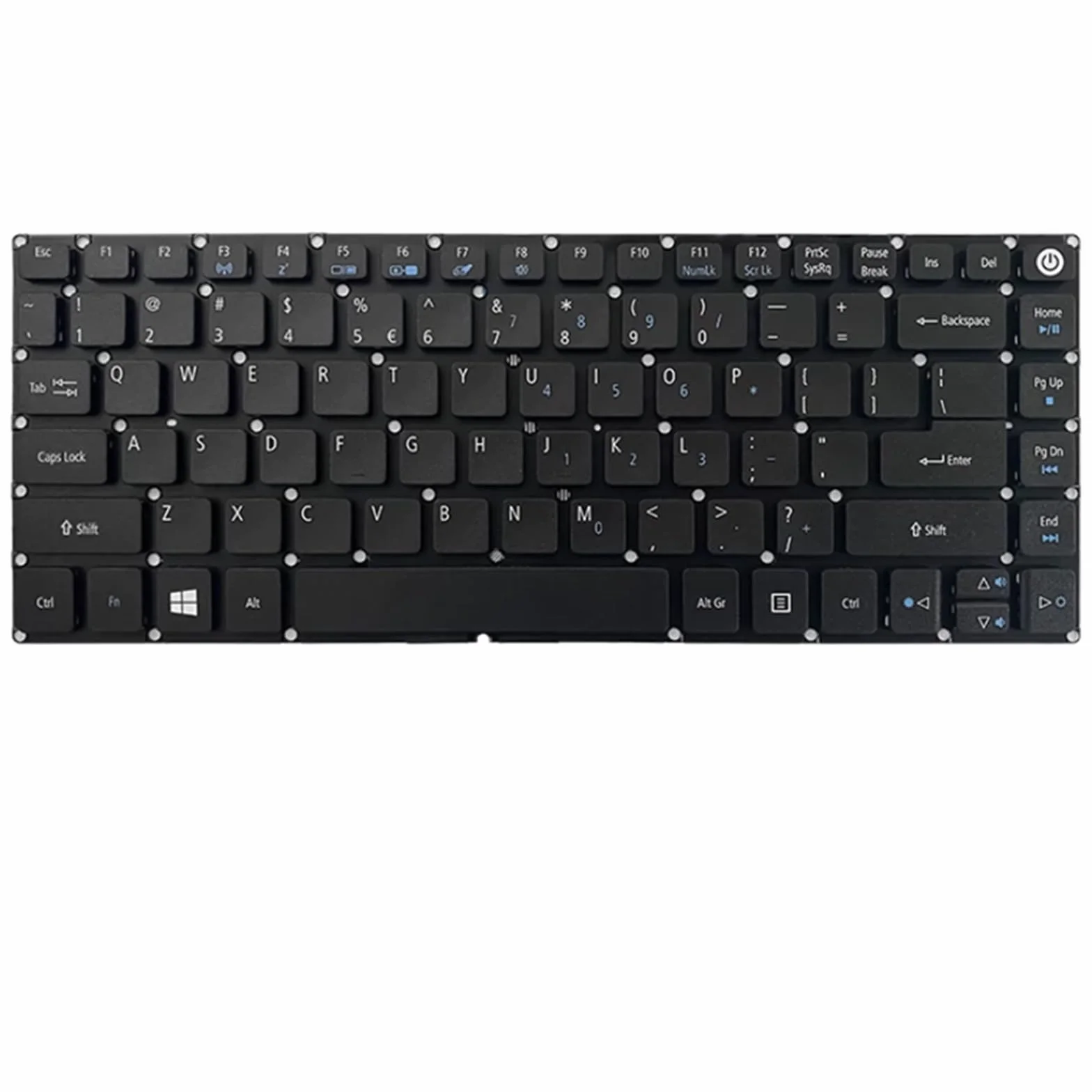 Klawiatura do laptopa For ACER For TravelMate X349-G2-M Kolor Czarny Edycja Stanów Zjednoczonych Ameryki