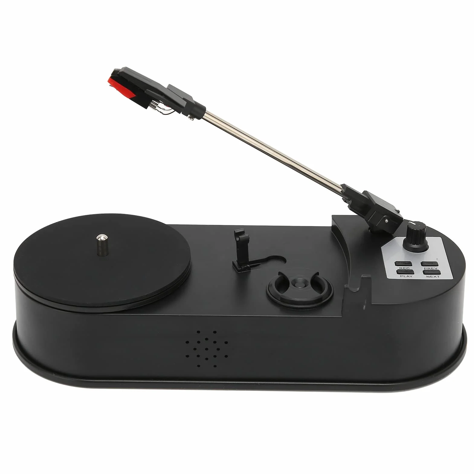 Gramofon z Gramofonem Winylowym, Bezprzewodowy Gramofon do Odtwarzania Płyt Winylowych na MP3 z Odtwarzaniem Kaset, Mini Przenośny Odtwarzacz Płyt Winylowych, Zabytkowy Gramofon
