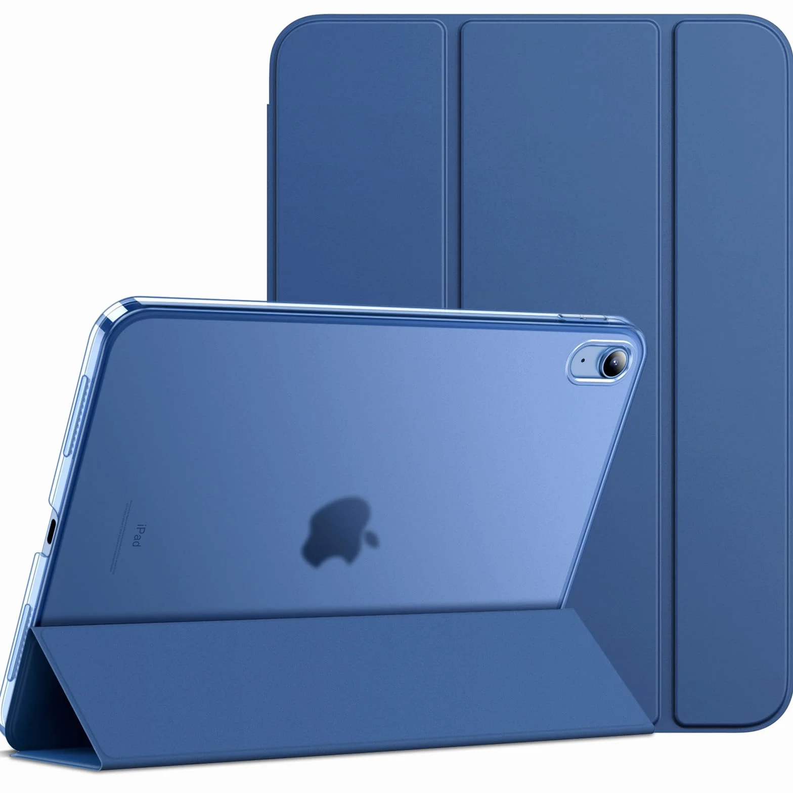 JETech Etui dla iPad (A16) 11./10. Generacja (2025/2022), Smukła Stojak Twardy tył Pokrowiec z Funkcją Case Automatycznego Budzenia/Snu (Granatowy)
