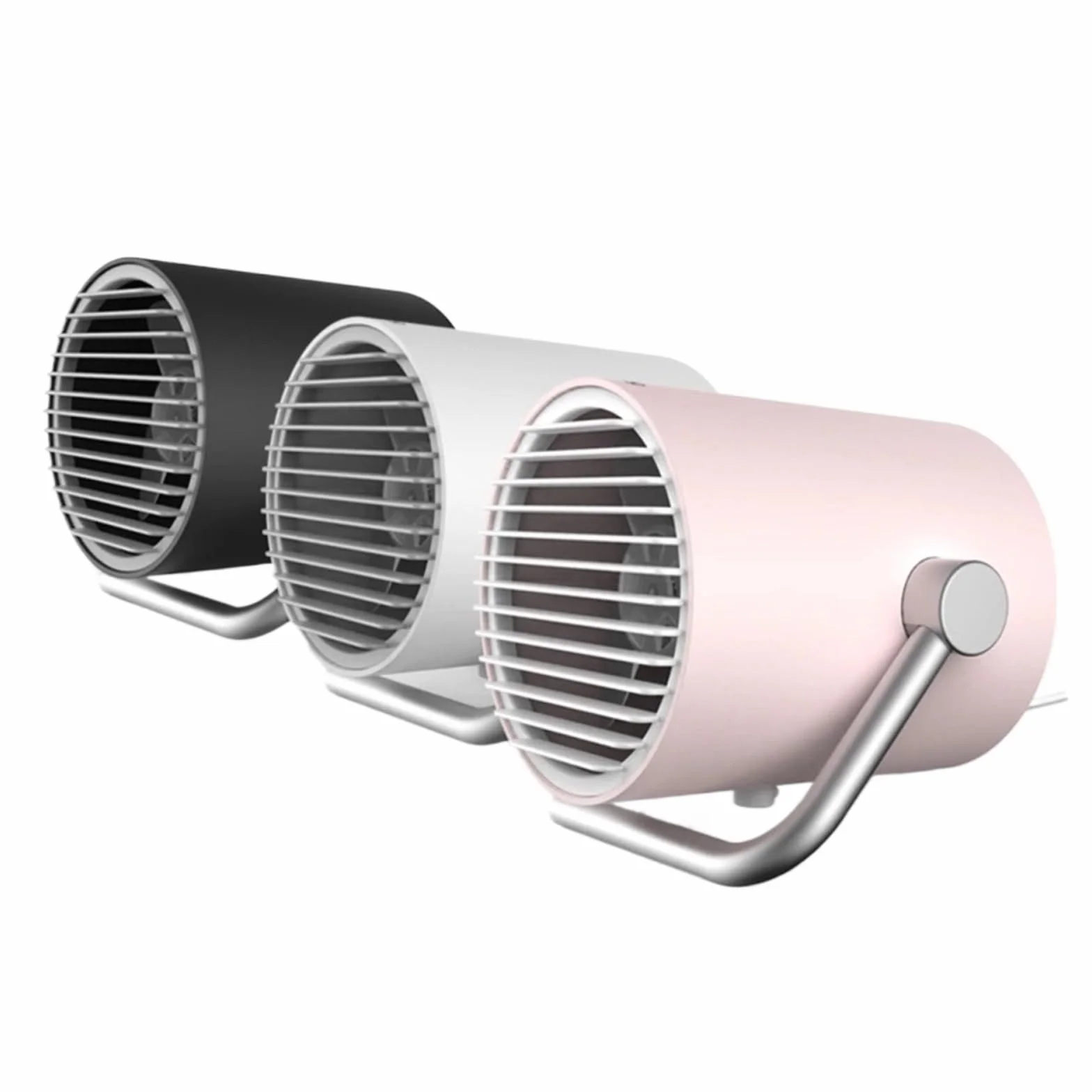 Wentylator Biurkowy Usb Przenośny Wentylator Chłodzący USB Mini Wentylator Elektryczny Wentylator Biurkowy Super Wyciszenie Na PC/laptop/Power Bank Letni Gadżet DC 5V łAtwy W UżYciu(White Black Pink)