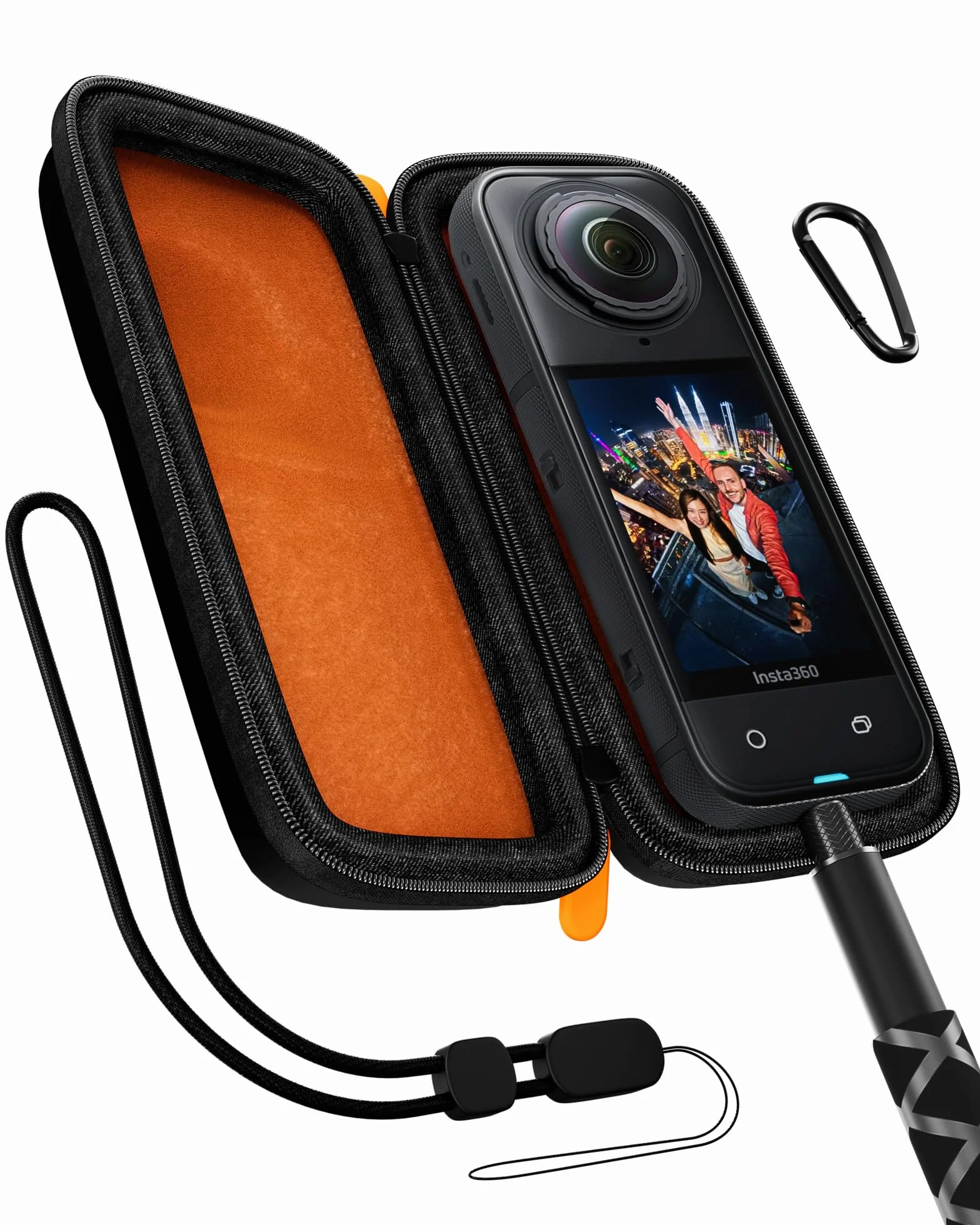 ProCase Futerał ochronny do Insta360 X5 X4, twardy etui podróżny z paskiem