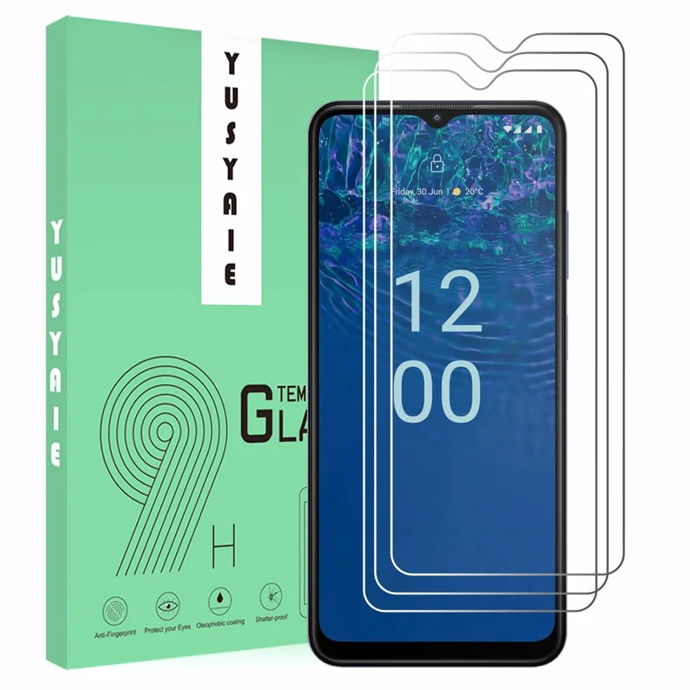 [3 sztuki] Ochraniacz ekranu ze szkła hartowanego kompatybilny z Nokia G310 5G z 9H HD, przezroczysta, ultracienka folia ochronna ze szkła