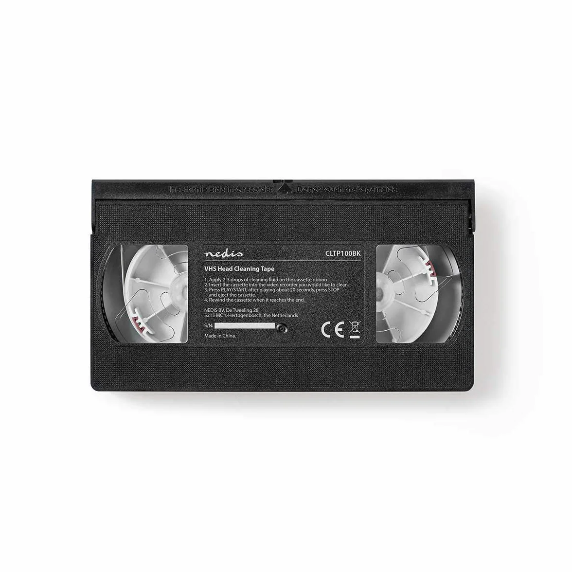 NEDIS Taśma do czyszczenia głowicy | 20 ml | Szefowie VHS | Czarny