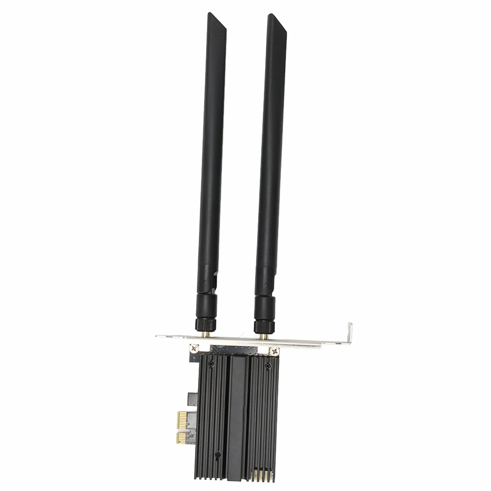 Karta WiFi PCIe Karta Ubit WiFi 6E na PC, Bluetooth 5.2, 6GHz 5GHz 2.4GHz WPA3 BT5.2 Podwójna Antena, Karta PCIe WiFi dla Win 10 11 64Bit, Adapter Bezprzewodowy PCIe