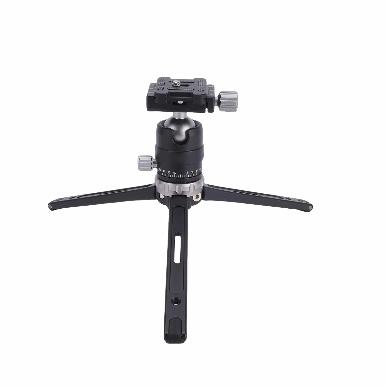 Cryfokt Stojak na Biurko Statyw z możliwością Regulacji 360 Stopni Przenośny Statyw do Kamer Vlog DSLR Lekki Aluminiowy 8,9 Cala (GREY)