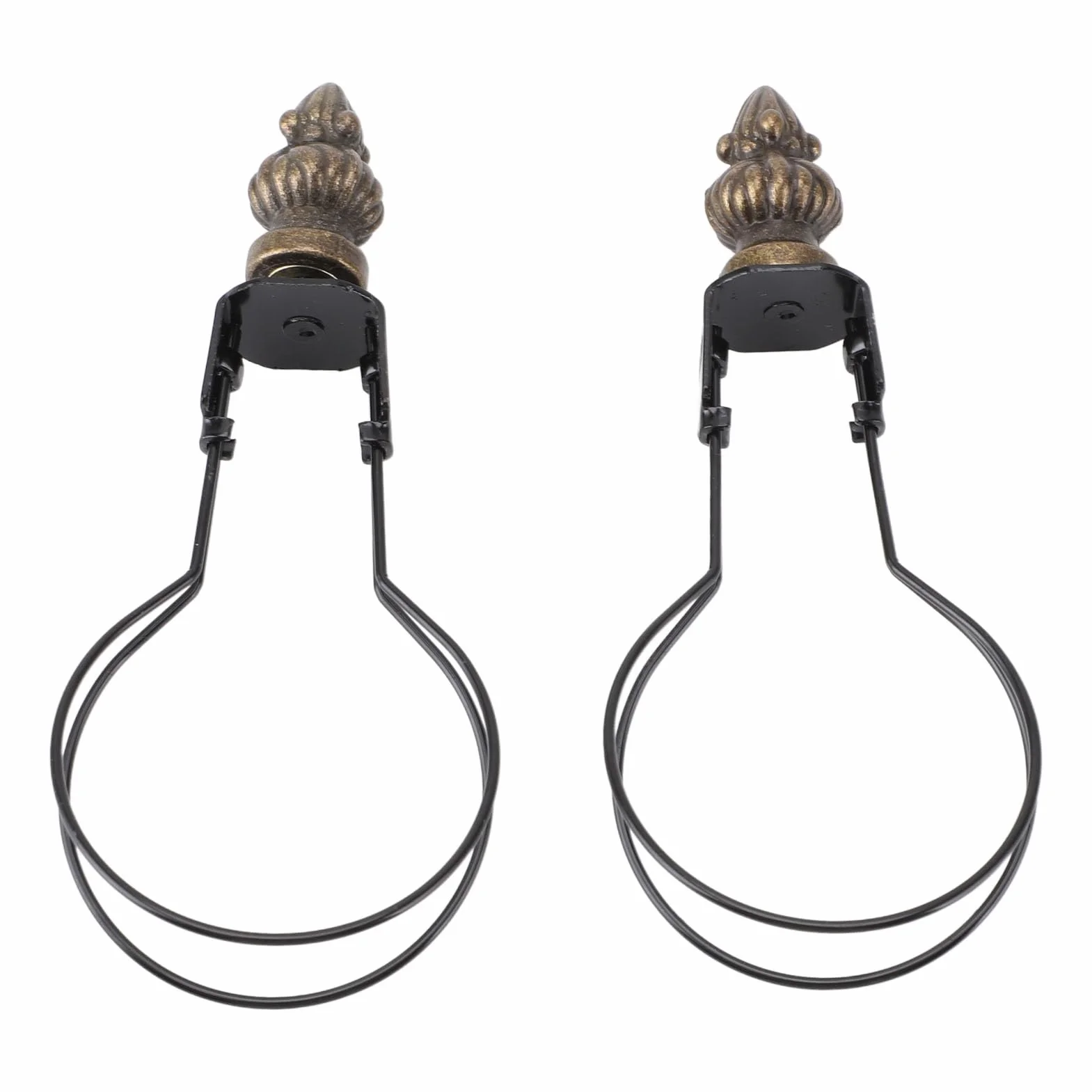 Adapter do Abażuru, Uchwyt na Abażur Nowoczesny Stylowy Metal 2 szt. Adapter do żarówki Lampy Klips na Abażurze do Lampy Podłogowej, Lampy Stojącej, żyrandola