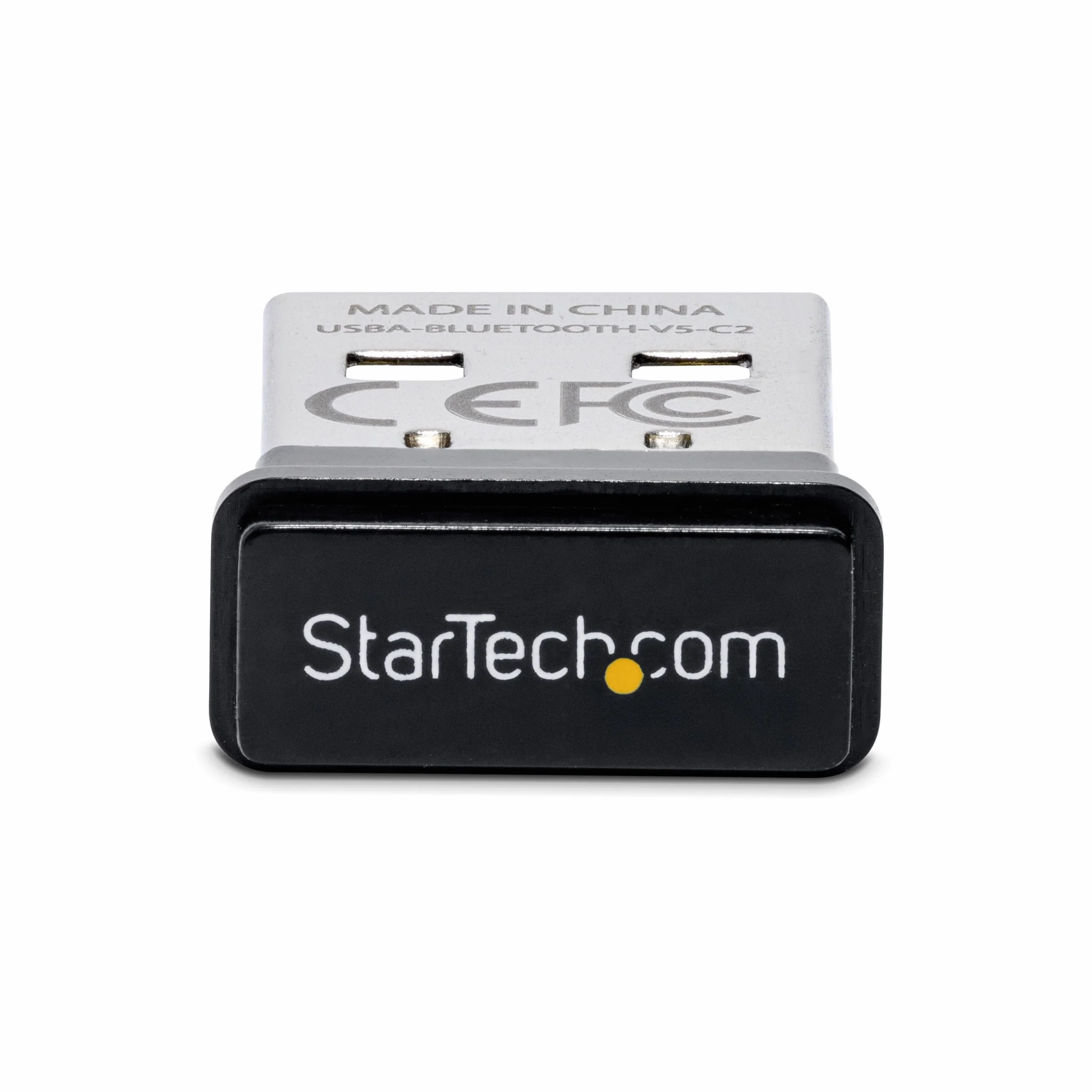 StarTech.com Adapter USB Bluetooth 5.0, adapter/klucz sprzętowy do komputera/laptopa, adapter BT, odbiornik Aux, Windows 10/Linux (USBA-BLUETOOTH-V5-C2), szary