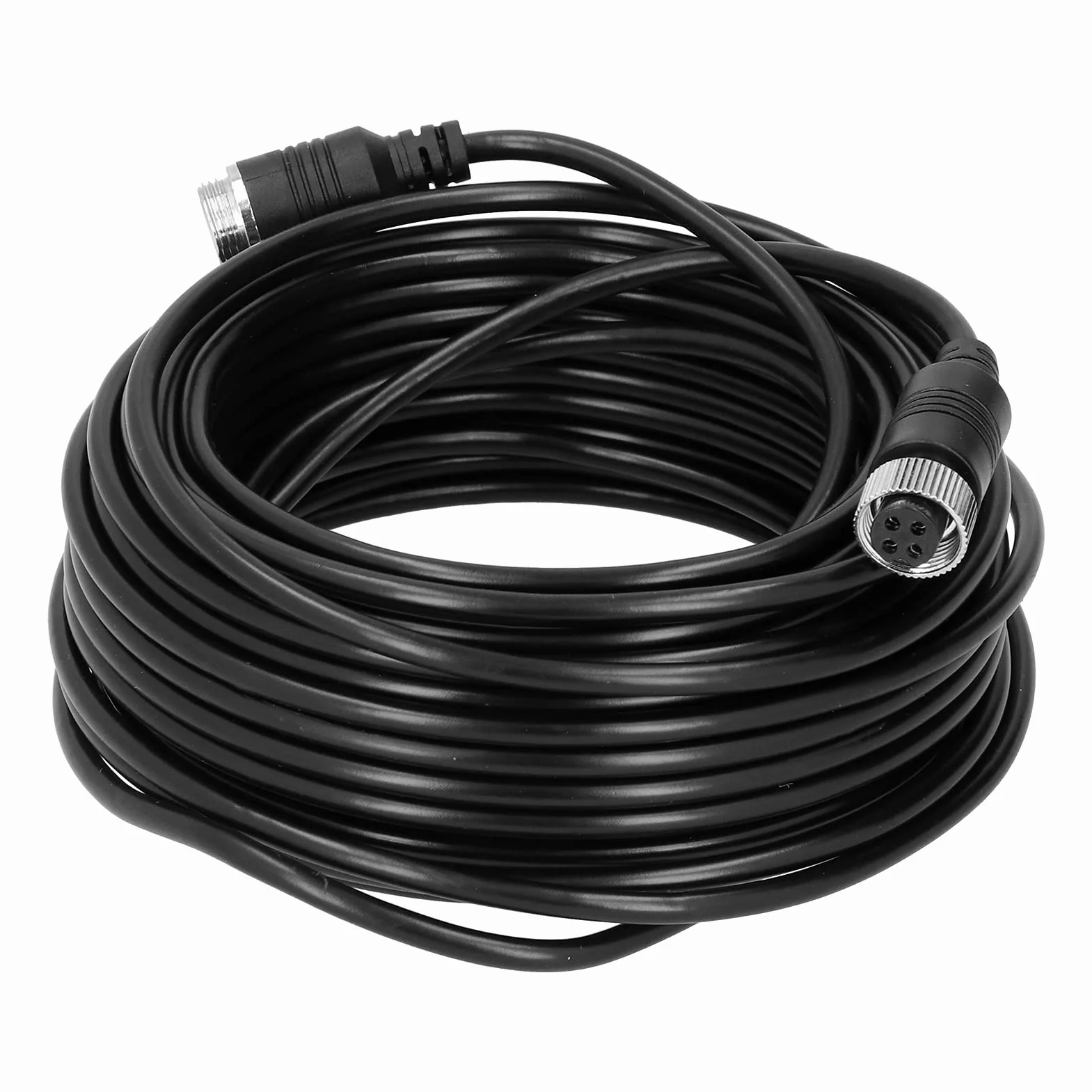 4-pinowy Przedłużacz Wideo Samochodowego Kabel Lotniczy Wideo Dc 12v Przedłużacz Zasilający do Monitora Auto Truck Bus(5m),Drut i kabel