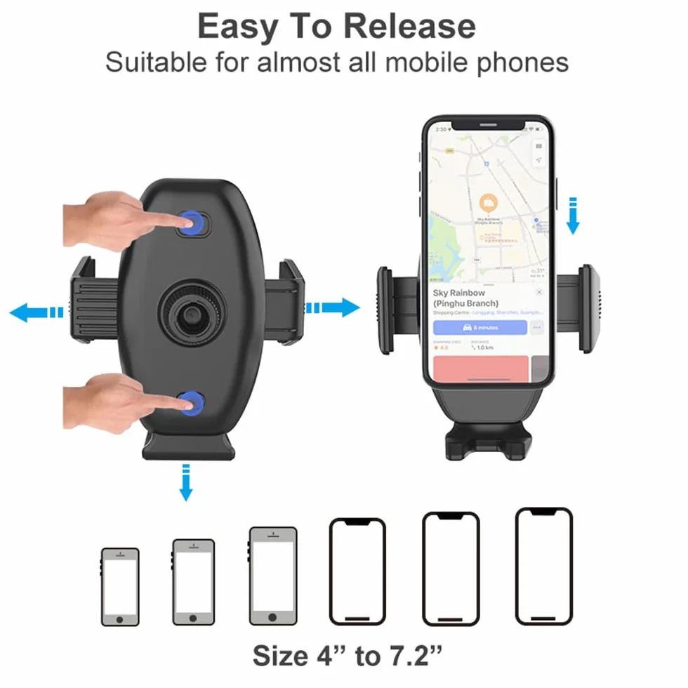 Samochodowy uchwyt na telefon, dla Mercedes-Benz Mobile Phone Holder A/B/C/E/S-Class, Mini Countryman/Cabrio, Ford Mustang, Audi TT, Suzuki Swift Vitara