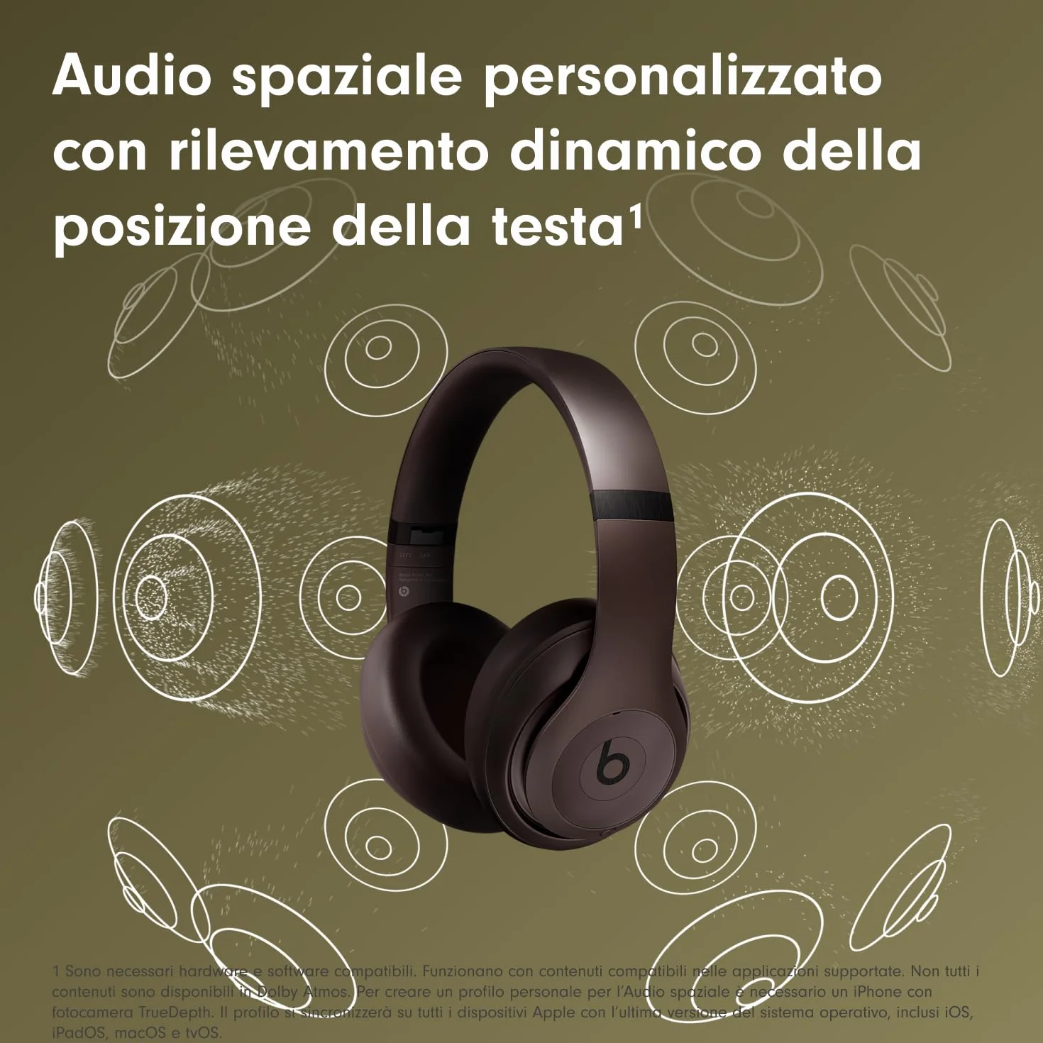 Beats Studio Pro - Bezprzewodowe słuchawki z Bluetooth i redukcją szumów - niestandardowy dźwięk przestrzenny, dźwięk USB-C w formacie Lossless, kompatybilność z Apple i Androidem - Mocha