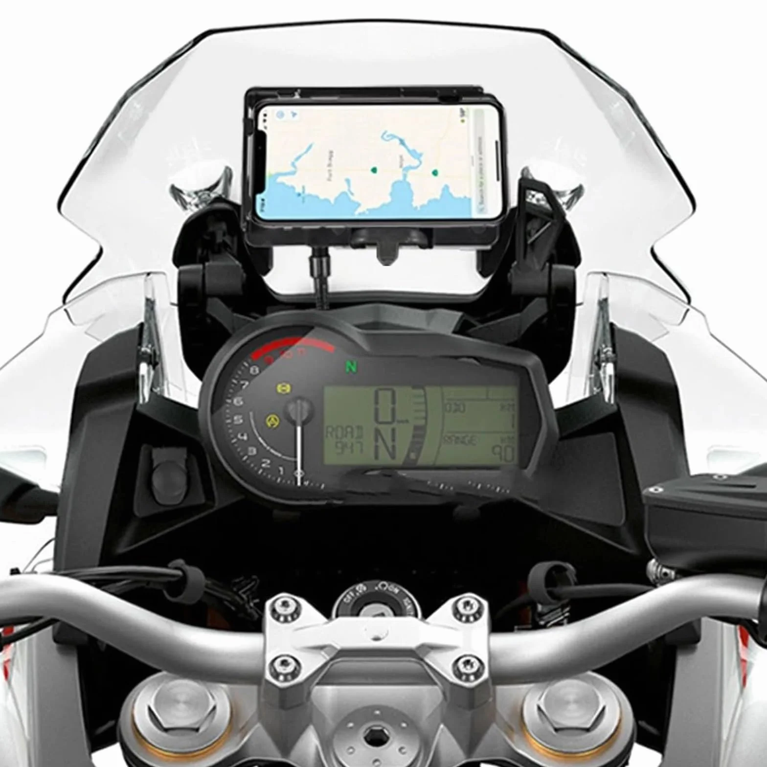 Pasuje do BMW F850GS ADV 2018 2019 Akcesoria motocyklowe GPS TELEFON Nawigacja GPS Uchwyt płyty adaptacyjnej Uchwyt do nawigacji GPS uchwyt Uchwyt do nawigacji(12MM 22MM Bracket)
