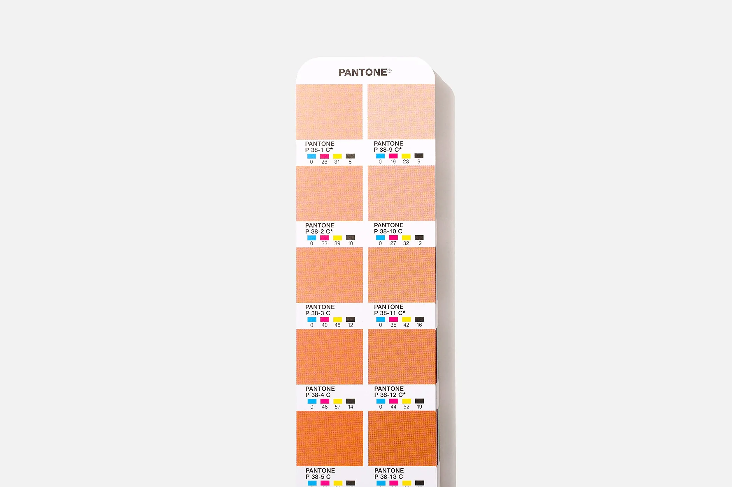 Pantone CMYK GP5101C Przewodnik po kolorach z powłoką i surowym