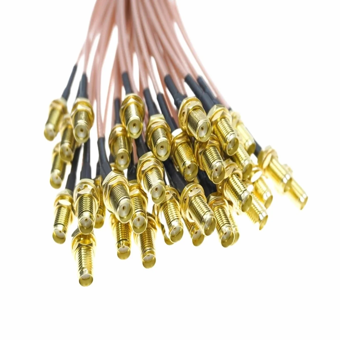 LIHUA 5 szt. nowy RG316 SMA męski na SMA żeński zestaw zestaw złącza adapter zaciskowy do przedłużacza pigtail RG-316 niska strata (1 m)