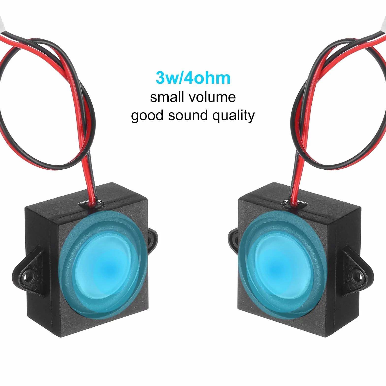 QUARKZMAN Głośnik 3 W 4 Ohm Mini Głośnik Micro Głośnik z interfejsem Jst-Ph2.0 do małych projektów elektronicznych maszyn reklamowych Monitor telewizora LCD