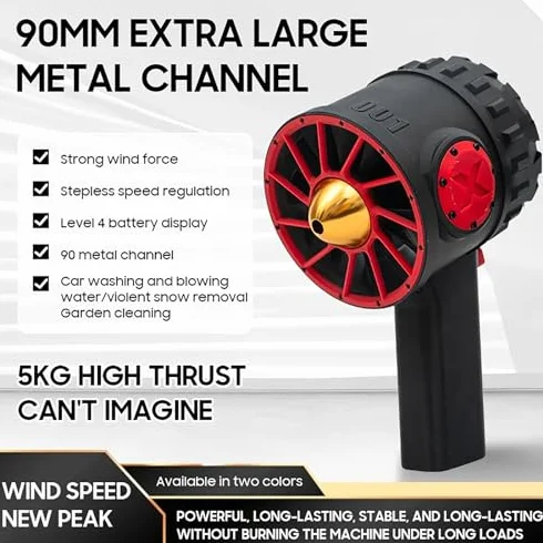 Elektryczny pistolet do dmuchawy, 3000 W z ciągiem 5000 G, 3 regulowane prędkości, przenośny wentylator strumieniowy do samochodu, komputera, klawiatury, czyszczenia obiektywów