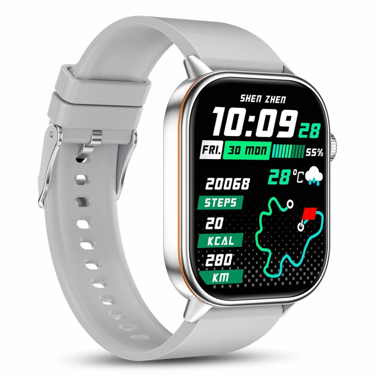 Smartwatch Damski Zegarek - GPS Sport Wodoodporny Rozmowy SMS - Menu PL