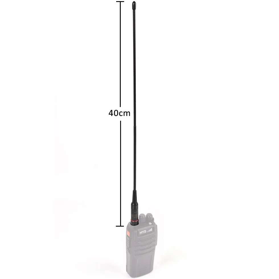 HYS -772 SMA gniazdo antena 15,7 cala Dual Band 144/430 MHz UHF/VHF radiotelefon antena do Baofeng UV-5R UV-82 BF-F8HP BF-F8 + BF-888s