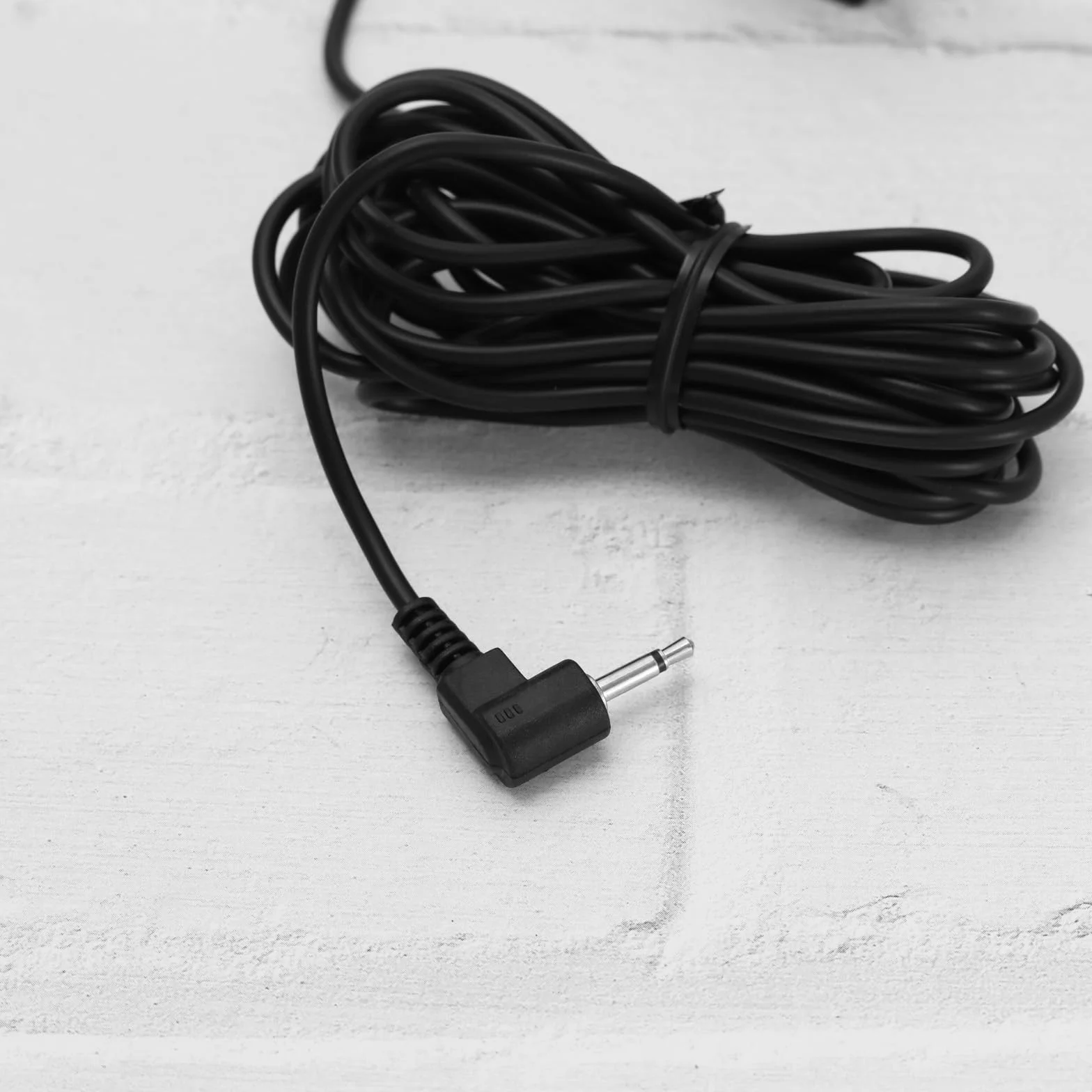 1x Mikrofon z uchwytem GPS Stereo Radio Przewodowy Mikrofon samochodowy typu rzep z mikrofonem gabkowym Czarny 60Hz-15KHz, 2,5mm