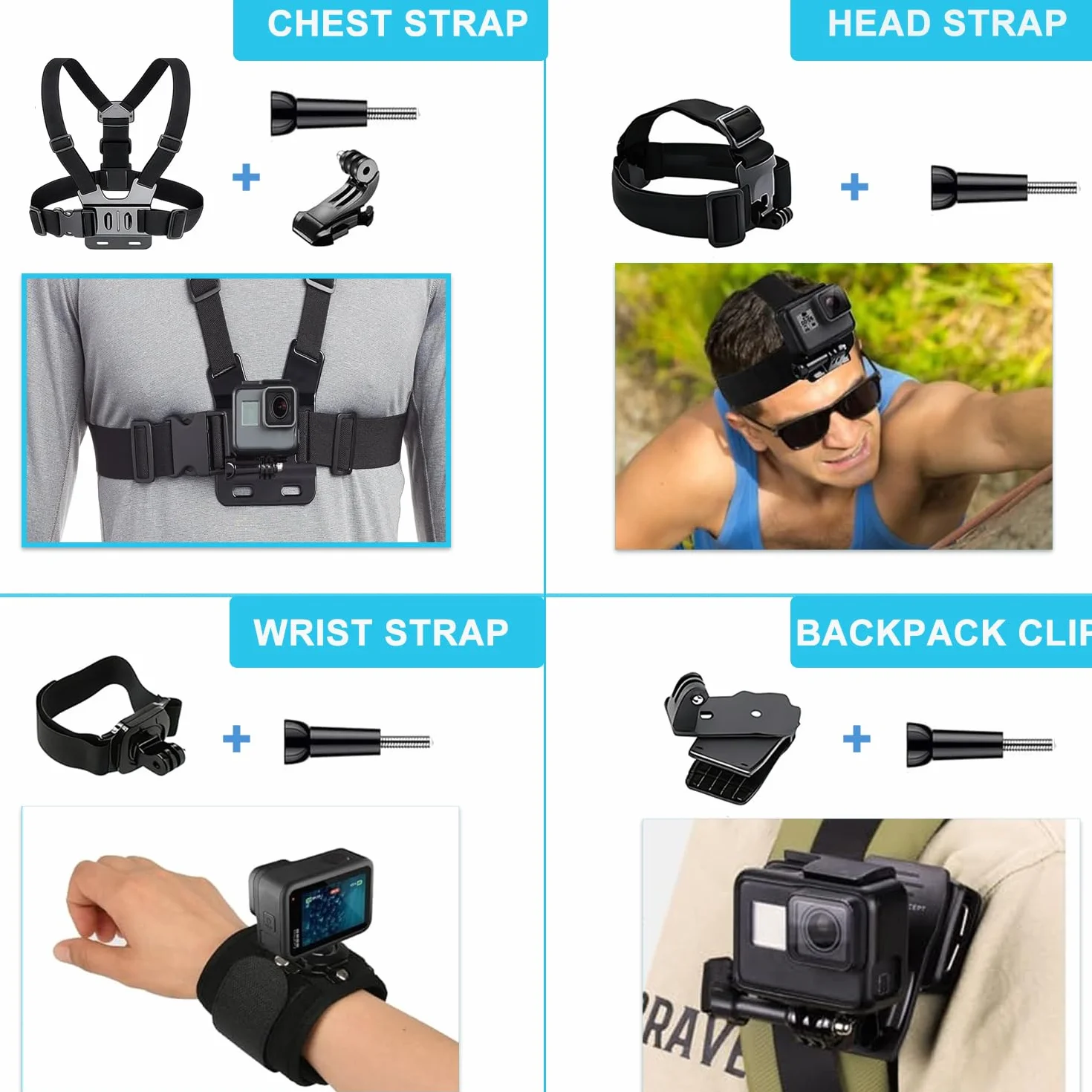 Akcesoria do GoPro Hero 13 Black, Saprdii wodoodporna pokrowce ochronne, wodoodporna obudowa, akcesoria do nurkowania, uchwyt selfie z filtrem i więcej, zestaw akcesoriów do GoPro Hero 13