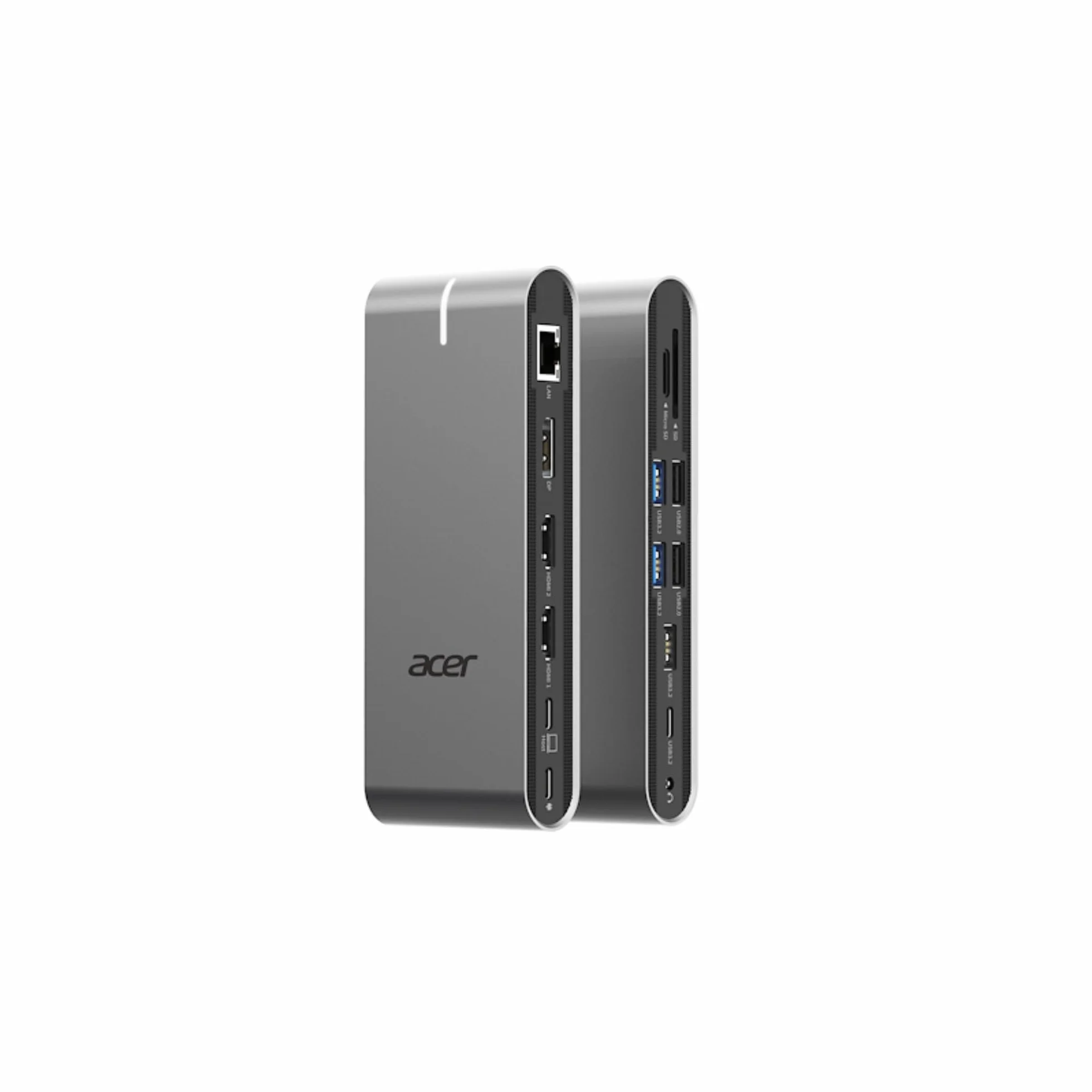 Acer Stacja dokująca 15 w 1, USB 3.2 Gen 1, typ C, 100 W, srebrna