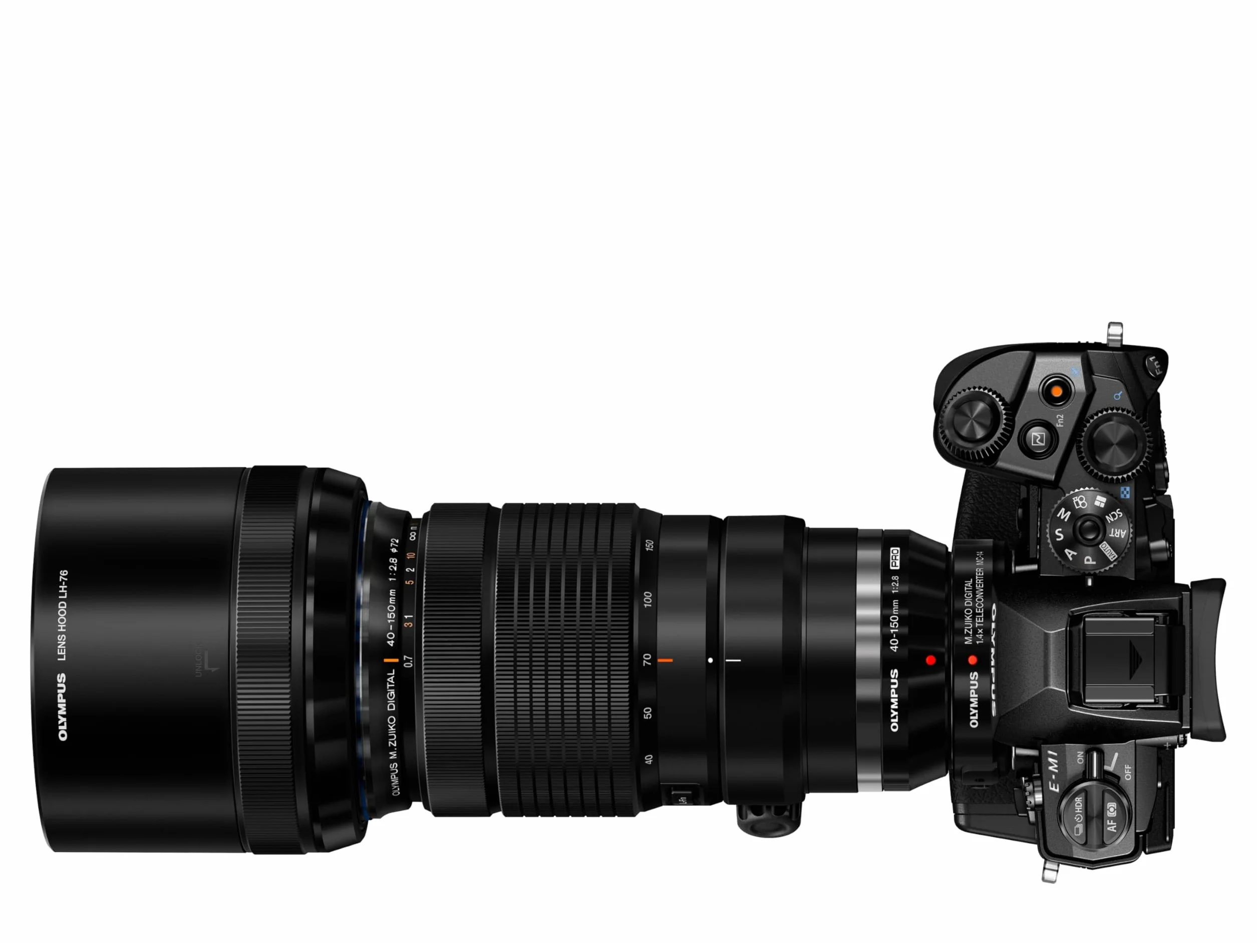 Olympus M.Zuiko Digital ED 40-150 mm F2.8 PRO - Teleobiektyw MFT, Czarny | Jasny obiektyw zmiennoogniskowy do OM SYSTEM i Panasonic G. Uszczelniona obudowa, szybki autofokus i bokeh.