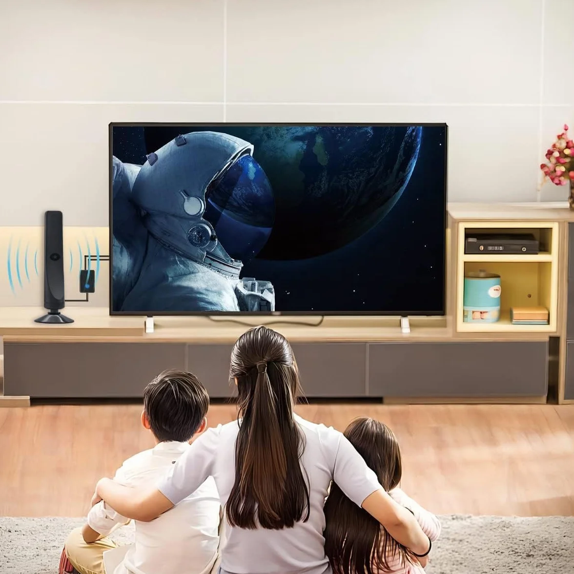 Wavemax antena telewizyjna Festberg Hitenna, antena DVB-T2, cyfrowa antena telewizyjna Freeview Rewave, do użytku w pomieszczeniach z silnym zasięgiem sygnału, inteligentna antena telewizyjna do
