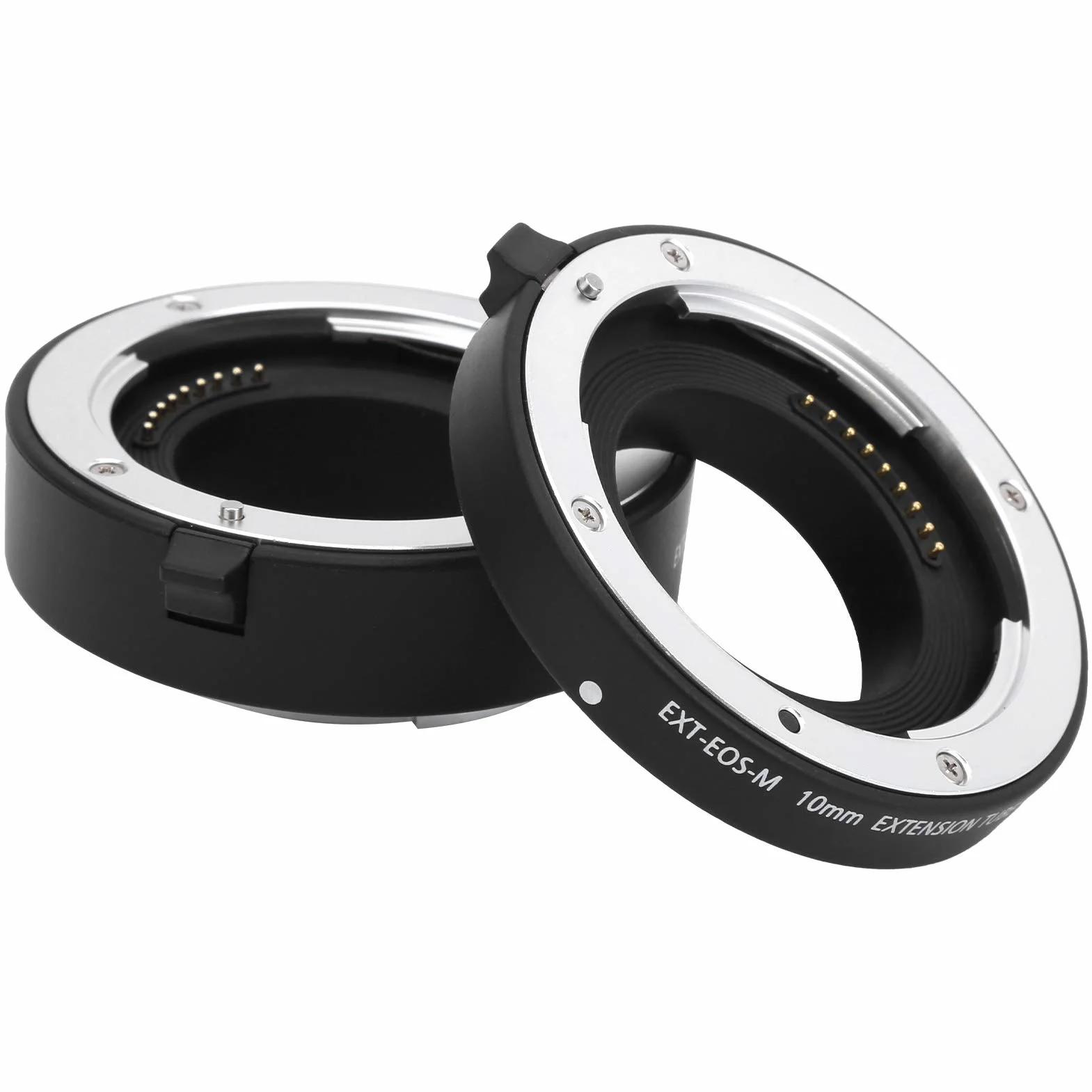 Zbliżenie Pierścień Pośredniczący Częściowe Makro Autofokus Rury Przedłużające 10mm 16mm do Aparatu EF-M Mocowanie Aparatu Fotografia Makro ze Stopu Aluminium ABS