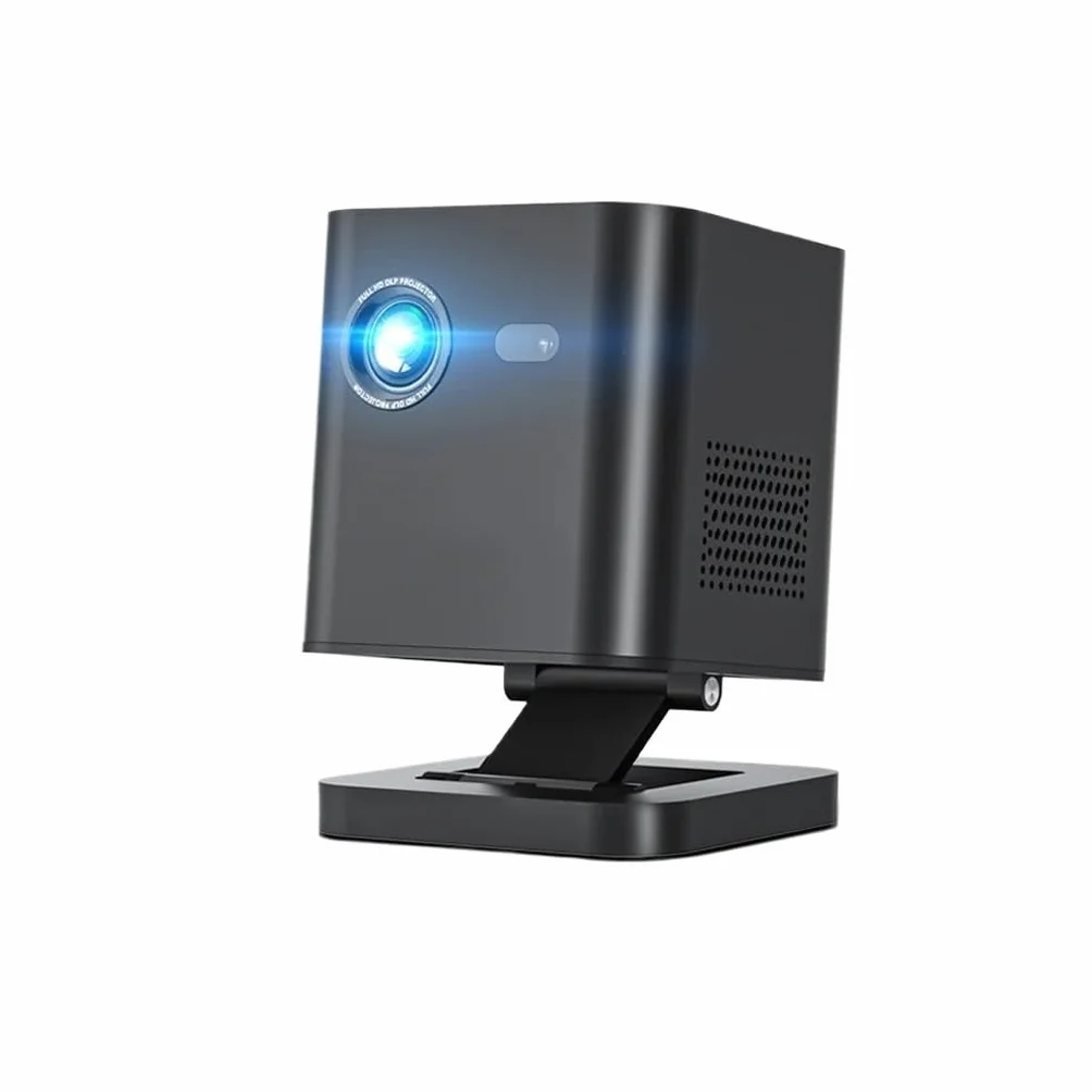 QUYNAGER 3D 4K kino domowe 1080P inteligentny Android WIFI wideo zewnętrzny LED DLP Mini przenośny projektor kieszonkowy (D jak pokazano)