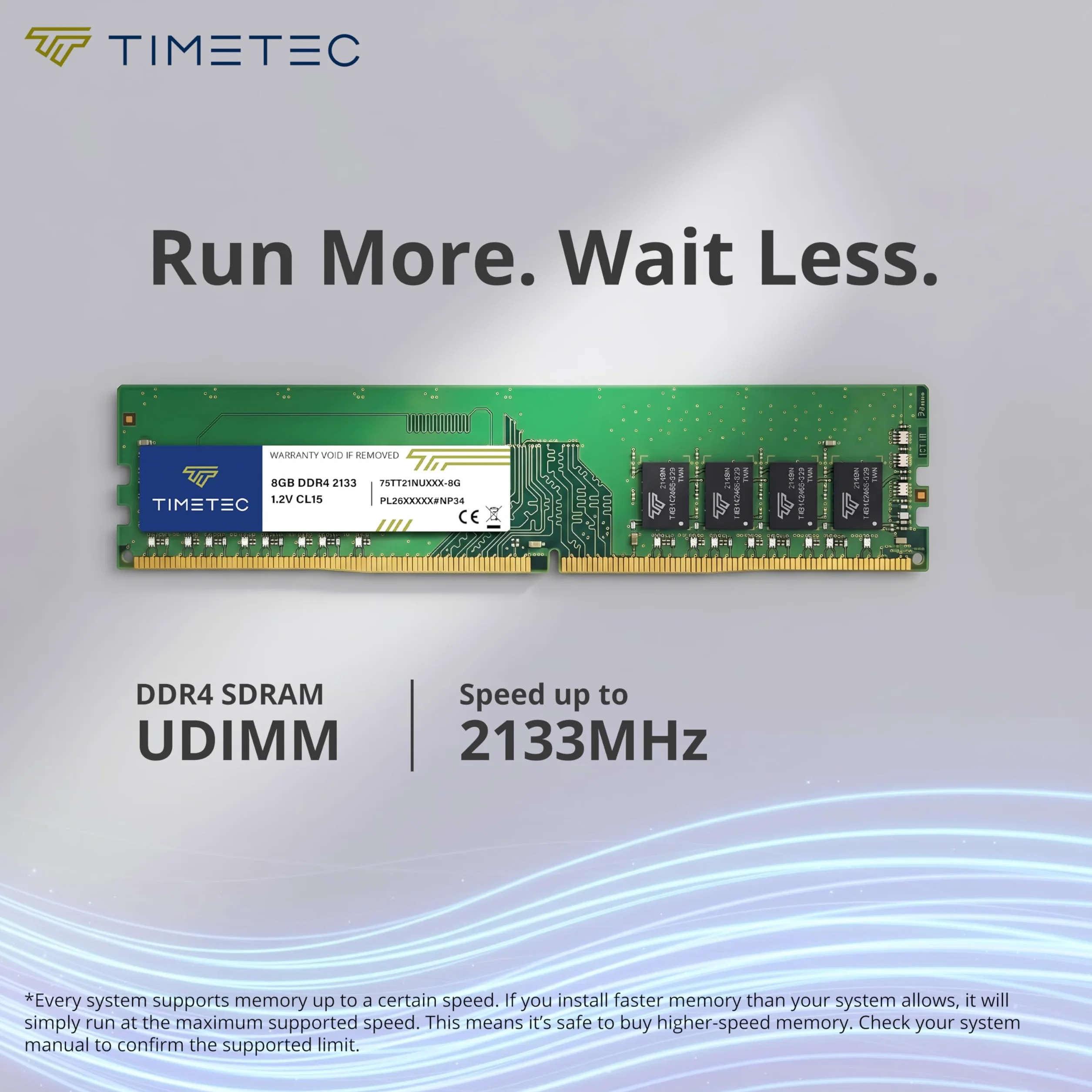 Timetec 16GB (2x8GB) DDR4 2133MHz PC4-17000 Non-ECC, niebuforowany 1.2V CL15 1Rx8 Pojedynczy Rang 288-pinowy UDIMM Komputer stacjonarny Pamięć RAM Moduł aktualizacji (16GB ZESTAW (2x8GB)