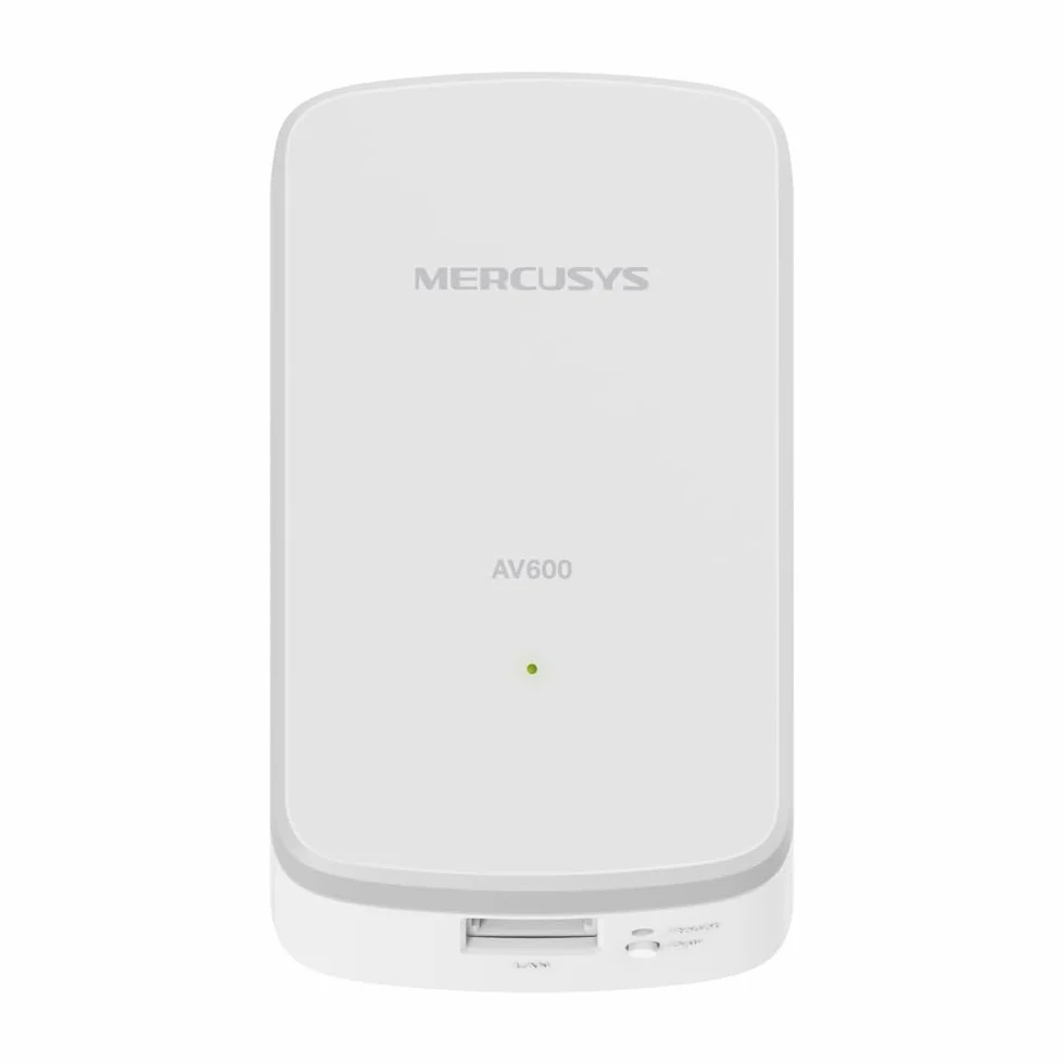 MERCUSYS MP300 Powerline Kit Homeplug AV2 do 600 Mb/s, do 300 metrów, port LAN, Plug and Play, kompatybilny ze wszystkimi routerami, oszczędność do 85% energii