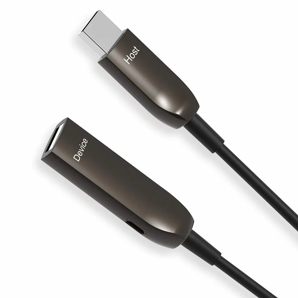 Kabel światłowodowy AOC USB 3.0 AOC od A do A, aktywny adapter przedłużający, szybki transfer danych 5 Gb/s, używany ze stacją odtwarzania, Xbox, czytnikiem kart, drukarką, dyskem twardym