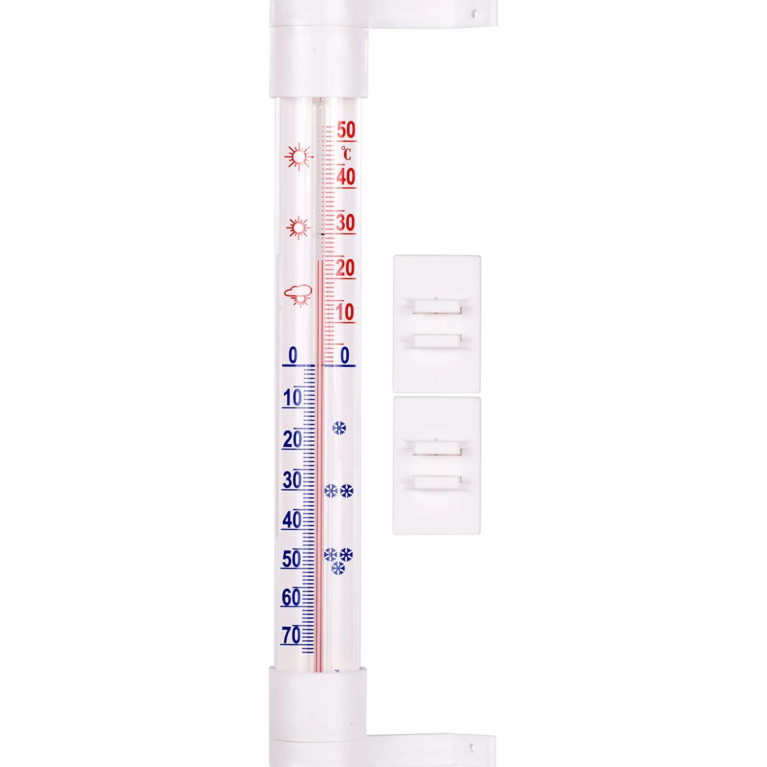 Browin Klasyczny termometr zaokienny 23 cm -50 do +50°C biały
