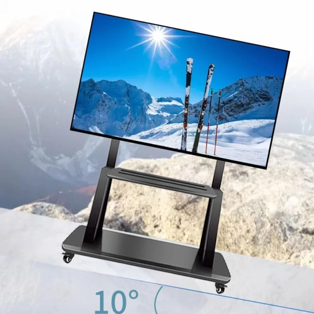 Pionowy stojak na telewizor wiszący stojak podłogowy do telewizora, prosty uniwersalny uchwyt mobilny, domowy stojak na telewizor ścienny